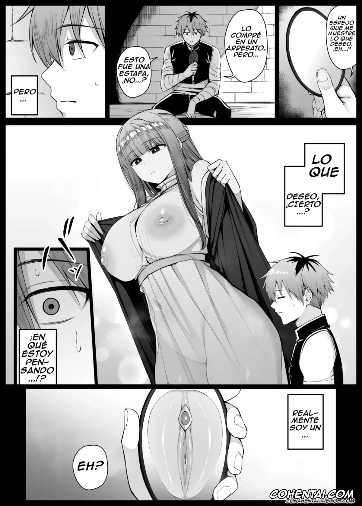 Sousou No Frieren | Frieren Beyond Journeys End xxx, Fern xxx, Stark xxx, Nozomu Mono ga Touei Sareru Kagami o Te ni Ireta Stark (Sousou no Frieren), pagina 1