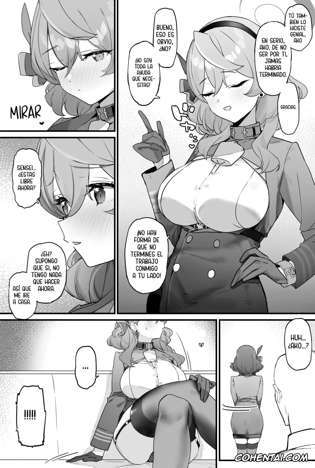 Blue Archive hentai, Ako Amau hentai, Sensei hentai, Ako-chan to Ichaicha Suru Hon + C101 Omake Book + Operator Ishou de Ichaicha (Blue Archive), pagina 3