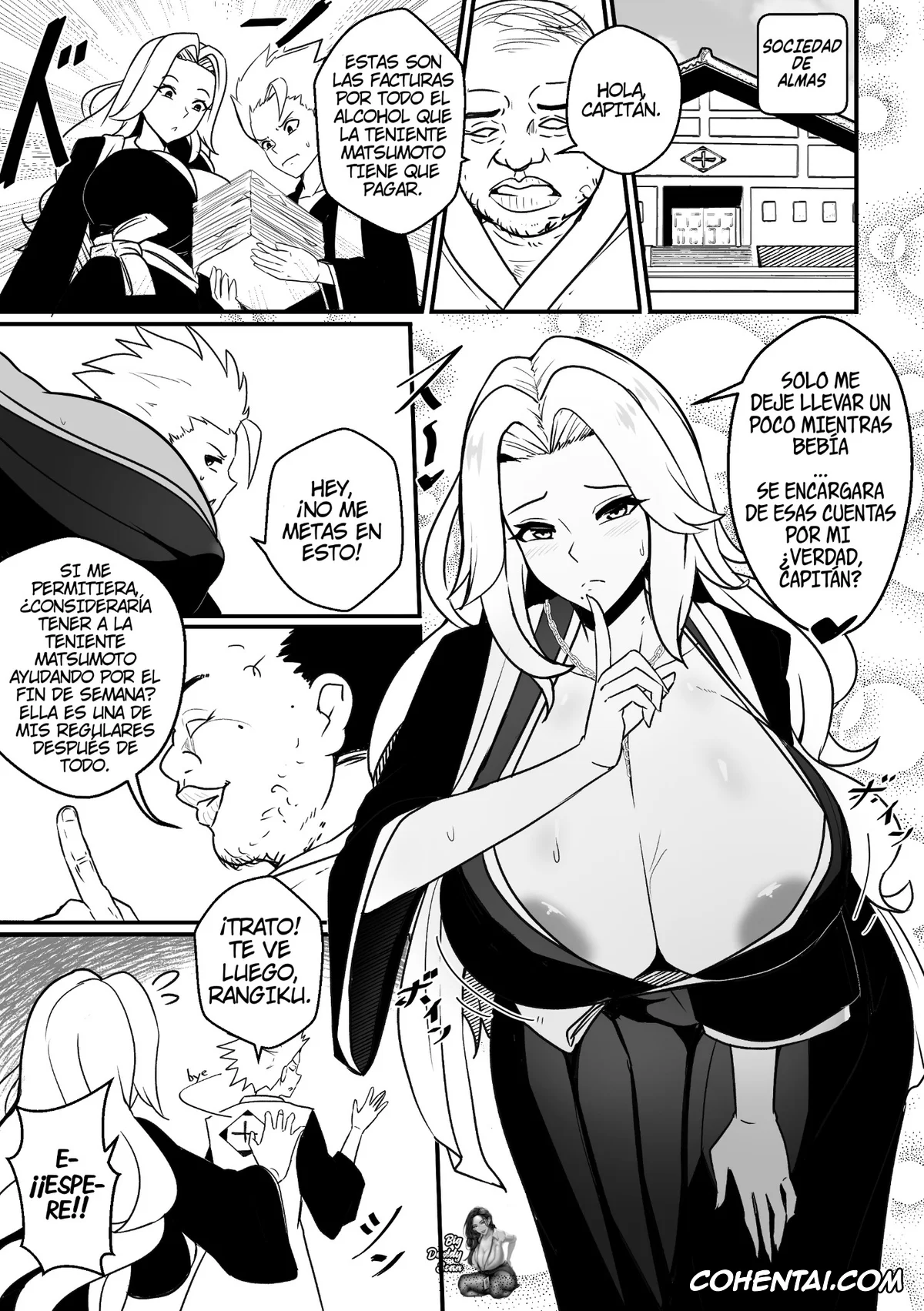 Bleach porno, Rangiku Matsumoto porno, B-Trayal 55 Rangiku (Bleach), pagina 2