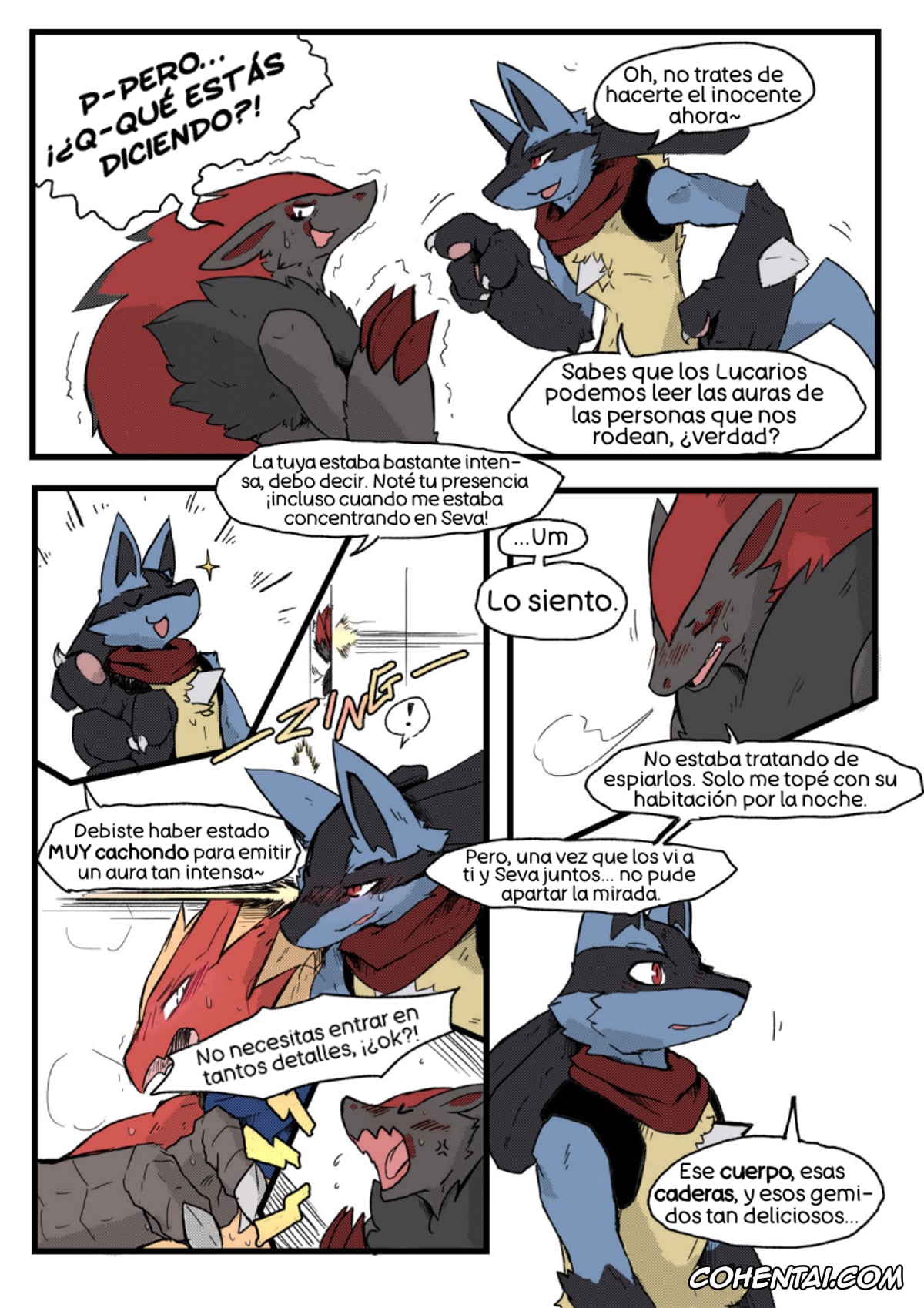 Pokemon | Pocket Monsters xxx, Blaziken xxx, Lucario xxx, Zoroark xxx, Burnt Metal (Pokémon), pagina 7