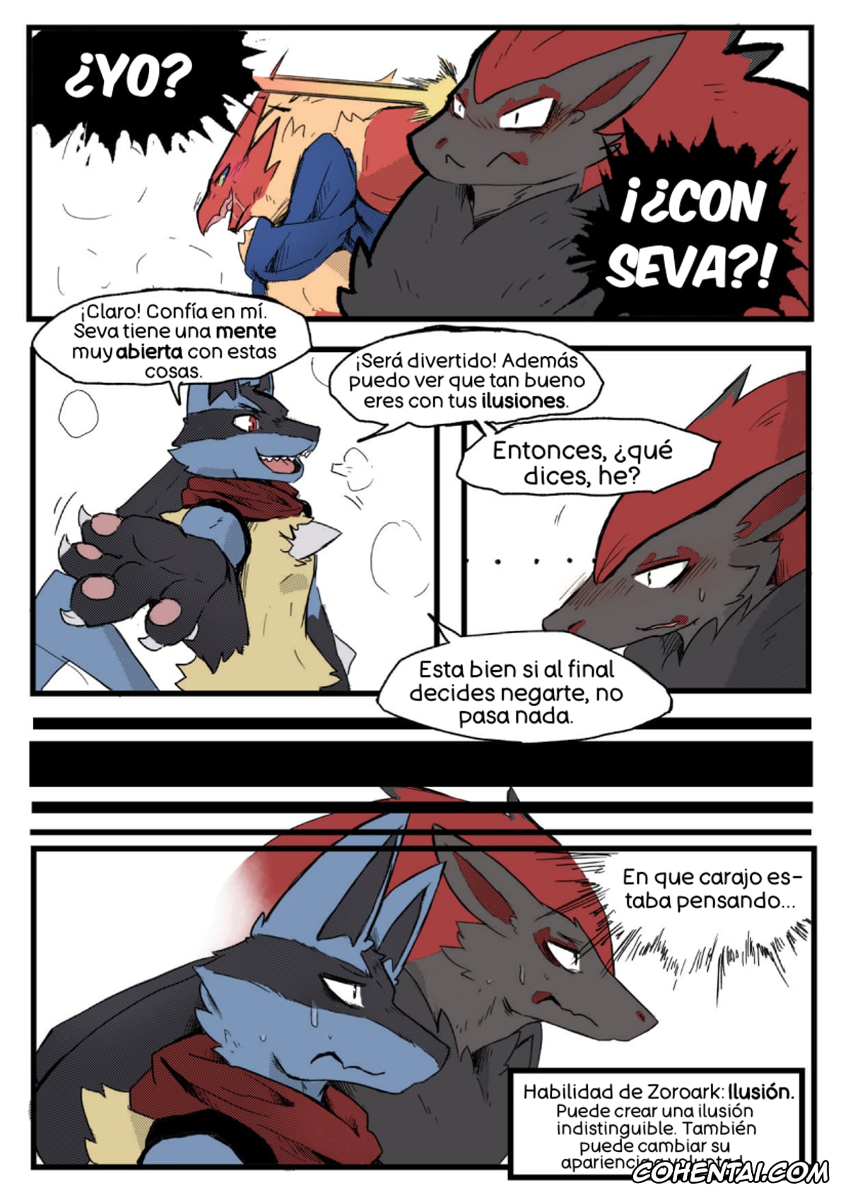 Pokemon | Pocket Monsters hentai, Blaziken hentai, Lucario hentai, Zoroark hentai, Burnt Metal (Pokémon), pagina 9