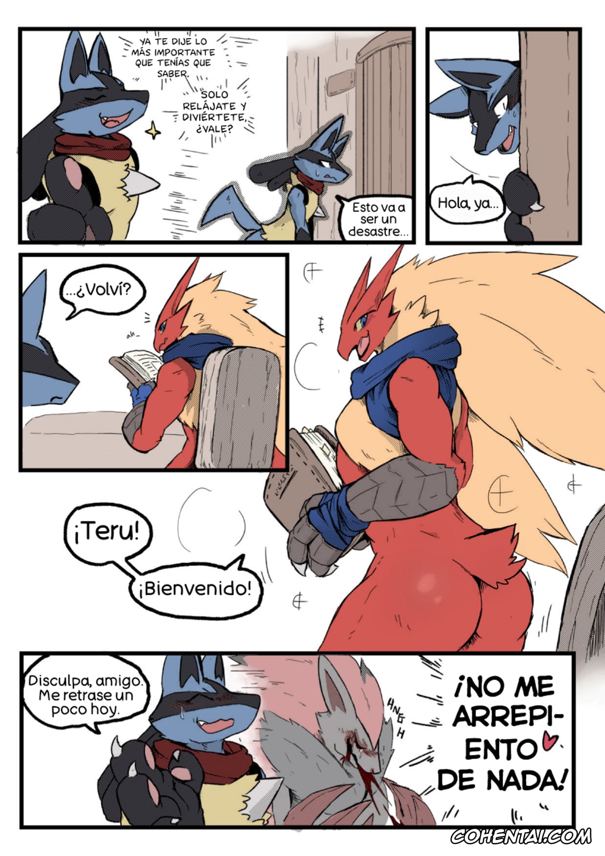 Pokemon | Pocket Monsters xxx, Blaziken xxx, Lucario xxx, Zoroark xxx, Burnt Metal (Pokémon), pagina 10
