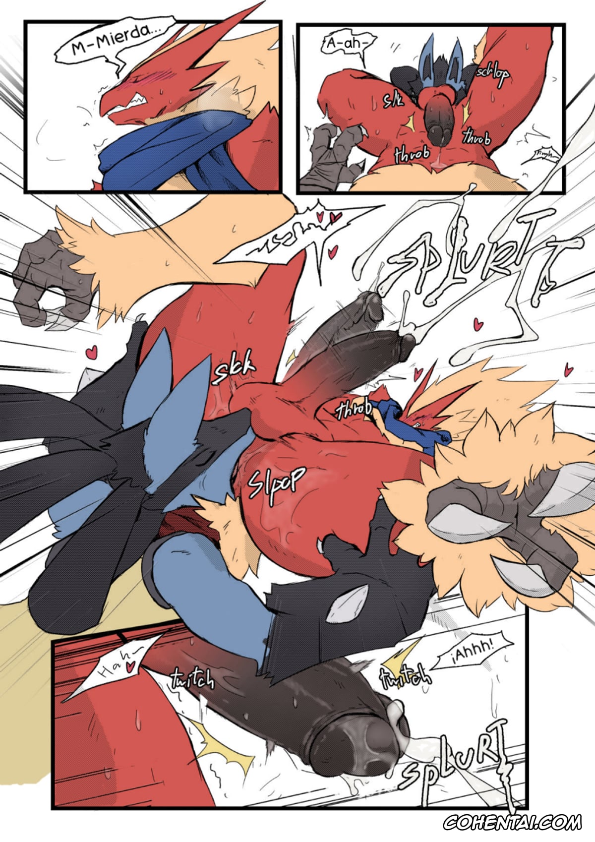 Pokemon | Pocket Monsters porno, Blaziken porno, Lucario porno, Zoroark porno, Burnt Metal (Pokémon), pagina 20