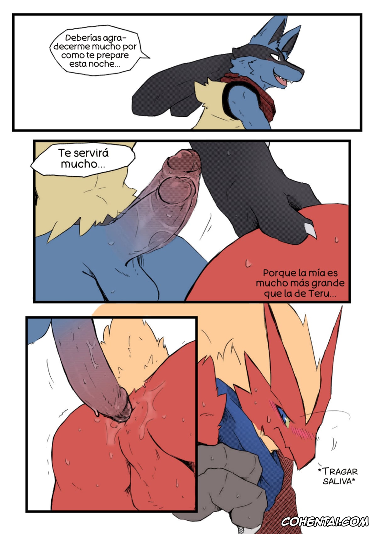 Pokemon | Pocket Monsters xxx, Blaziken xxx, Lucario xxx, Zoroark xxx, Burnt Metal (Pokémon), pagina 28