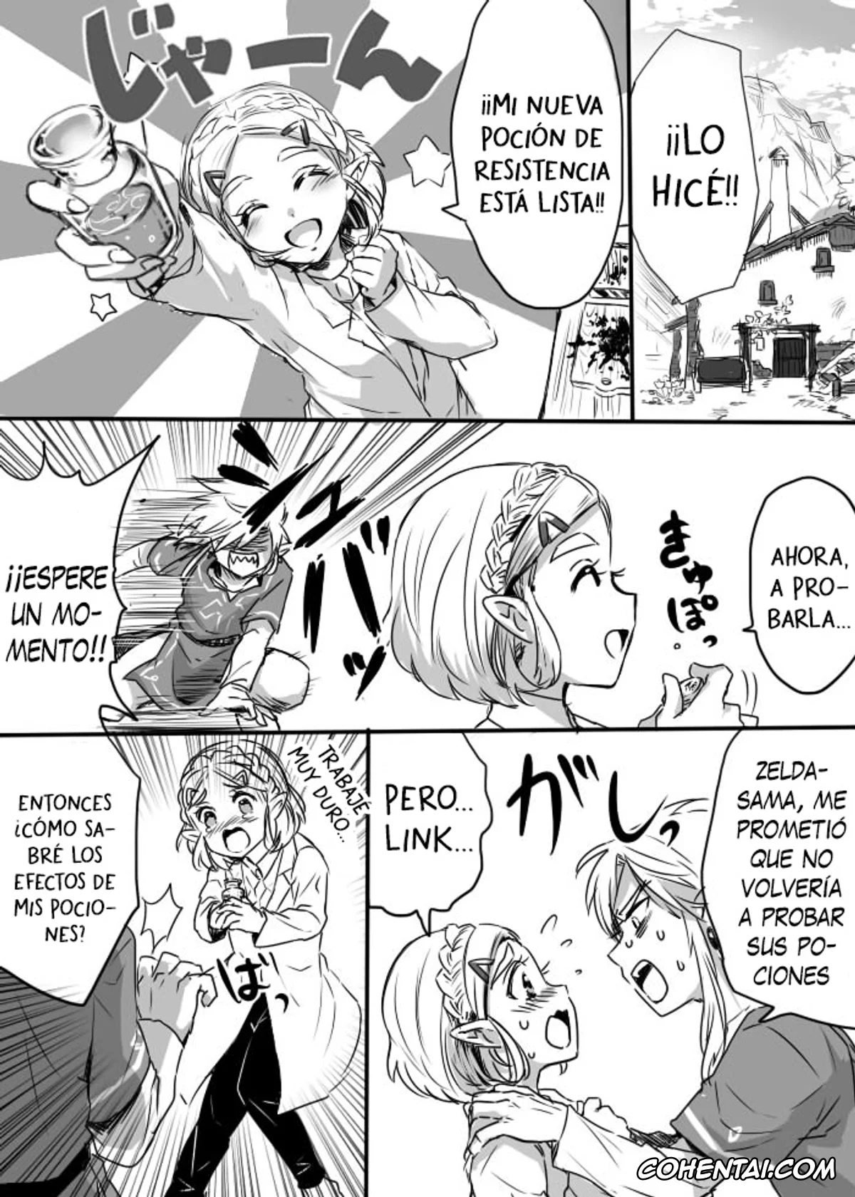 The Legend Of Zelda porno, Link porno, Princess Zelda porno, Anzen de Kenzen na Okusuri o Nomou! (The Legend of Zelda: Breath of the Wild), pagina 2