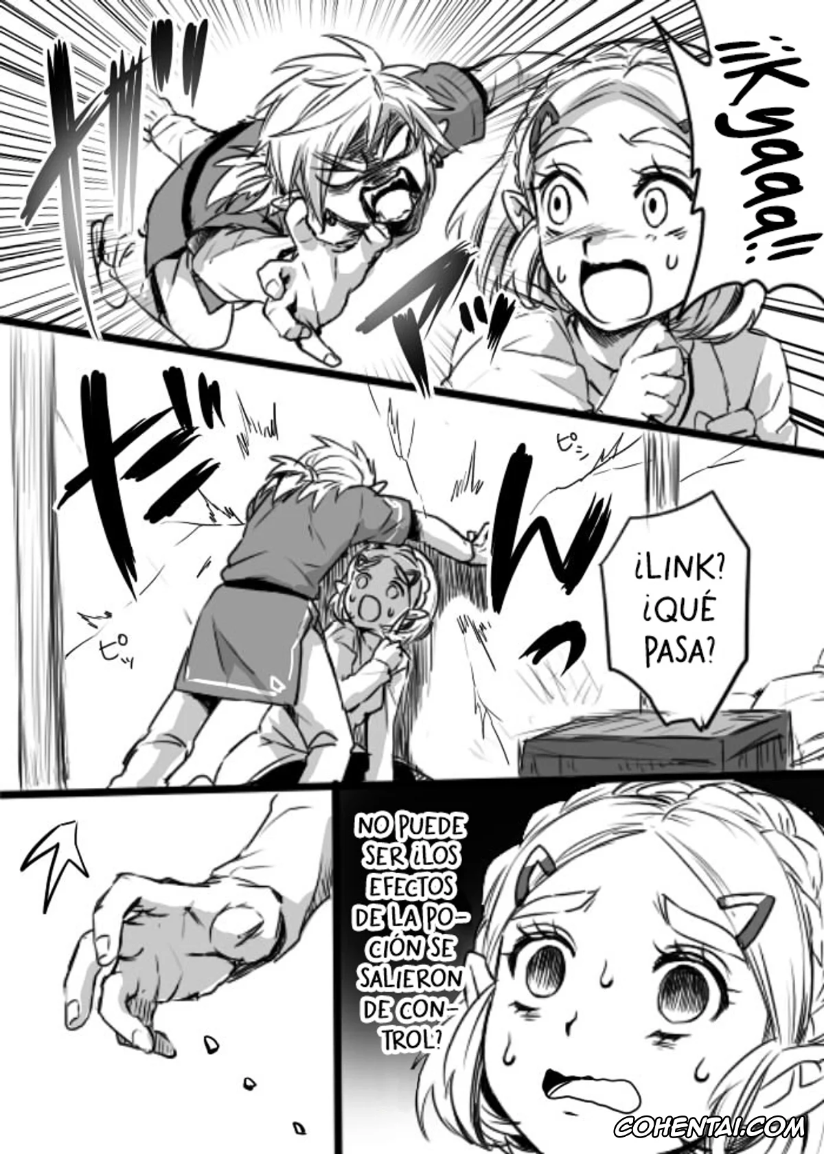 The Legend Of Zelda xxx, Link xxx, Princess Zelda xxx, Anzen de Kenzen na Okusuri o Nomou! (The Legend of Zelda: Breath of the Wild), pagina 4
