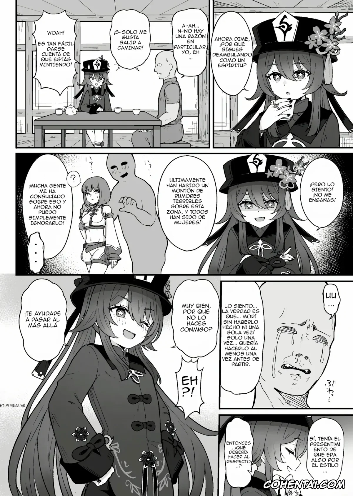 Genshin Impact hentai, Hu Tao hentai, Hu Tao-chan ni Ikasete morau Hon (Genshin Impact), pagina 3
