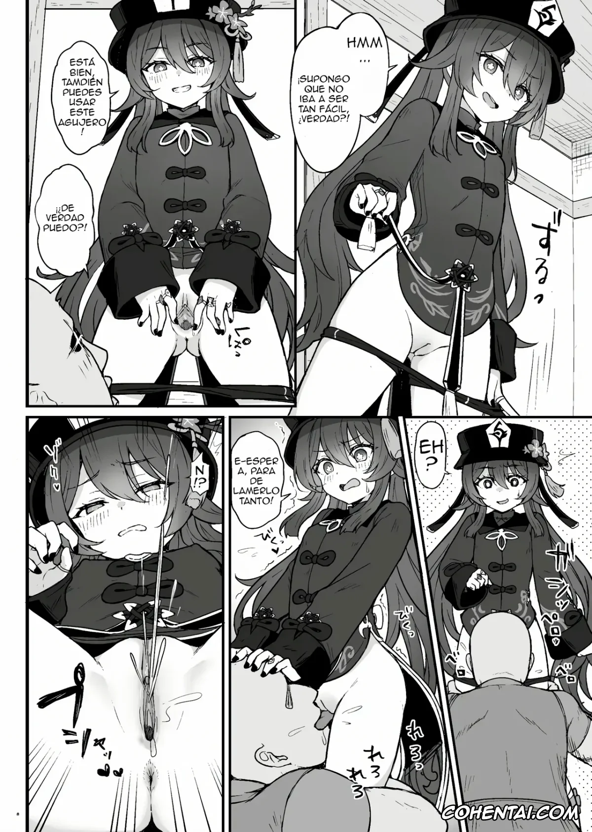 Genshin Impact hentai, Hu Tao hentai, Hu Tao-chan ni Ikasete morau Hon (Genshin Impact), pagina 9
