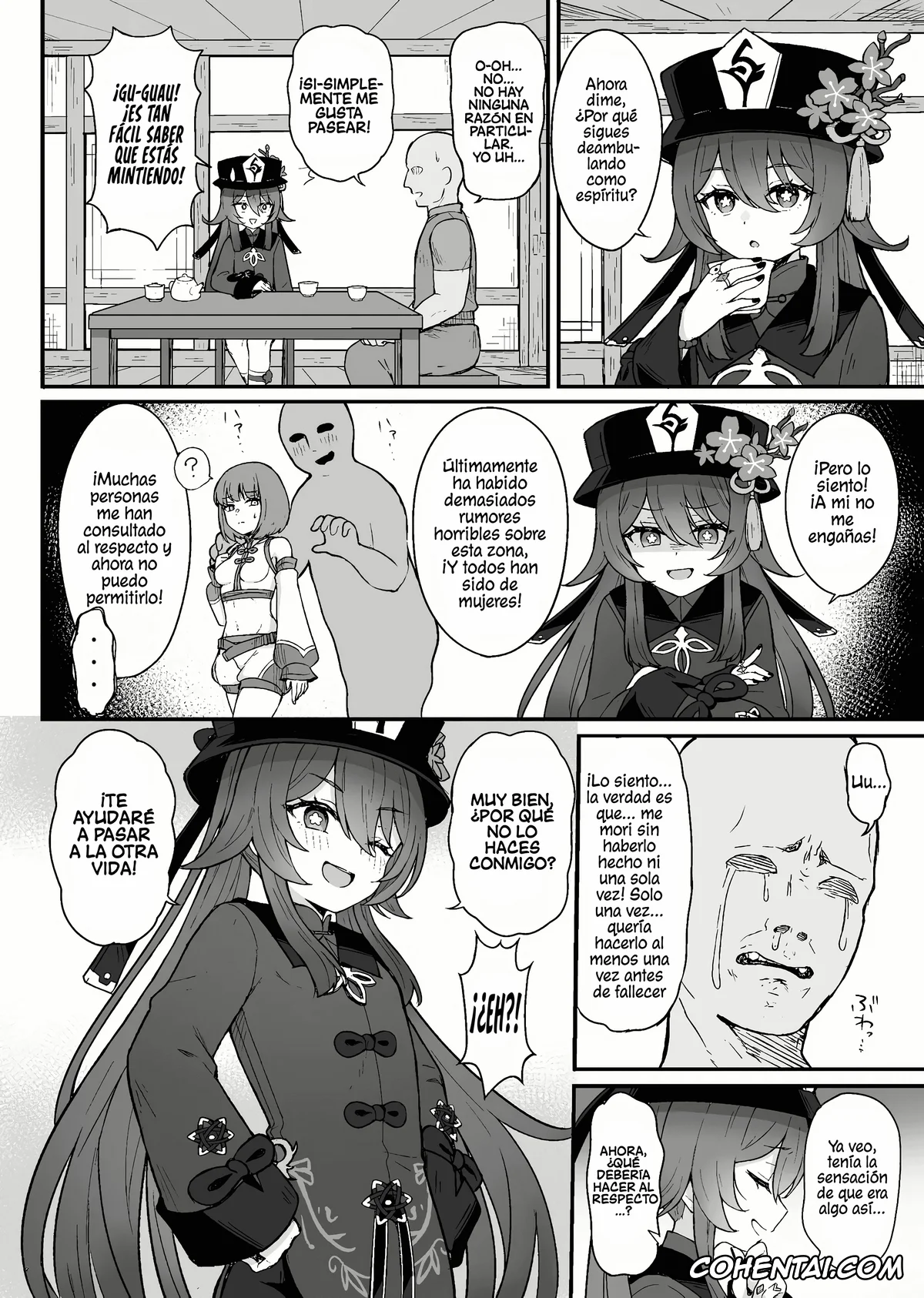 Genshin Impact hentai, Hu Tao hentai, Hu Tao-chan ni Ikasete morau Hon (Genshin Impact), pagina 3