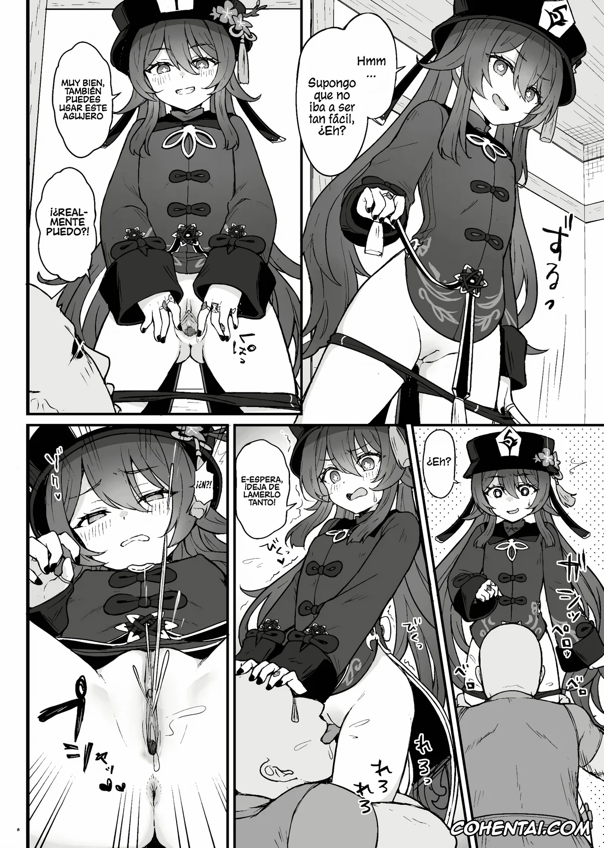 Genshin Impact hentai, Hu Tao hentai, Hu Tao-chan ni Ikasete morau Hon (Genshin Impact), pagina 9