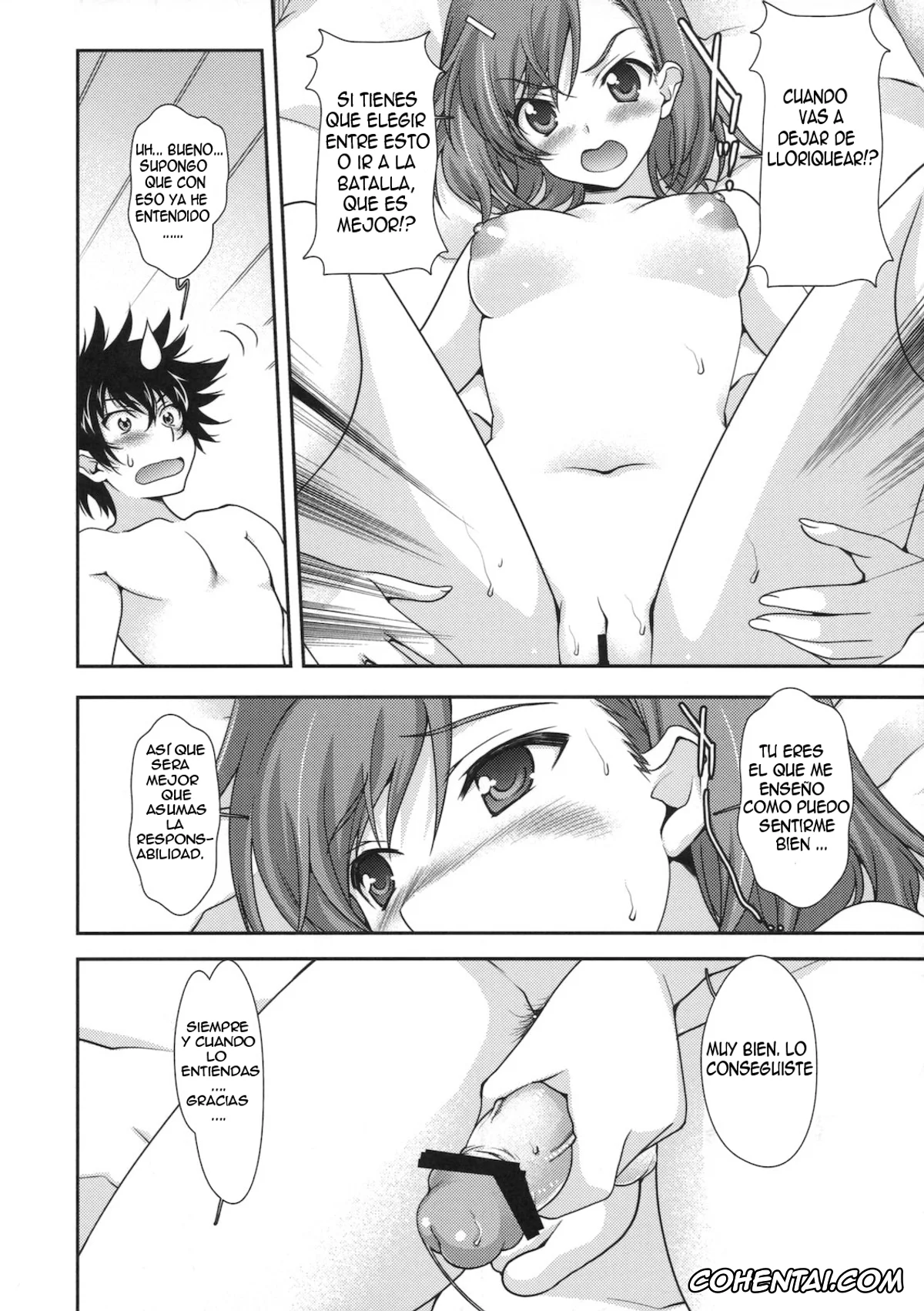 Toaru Project xxx, Kuroko Shirai xxx, Mikoto Misaka xxx, Touma Kamijou xxx, Biribiri Complex (Toaru Kagaku no Railgun), pagina 4