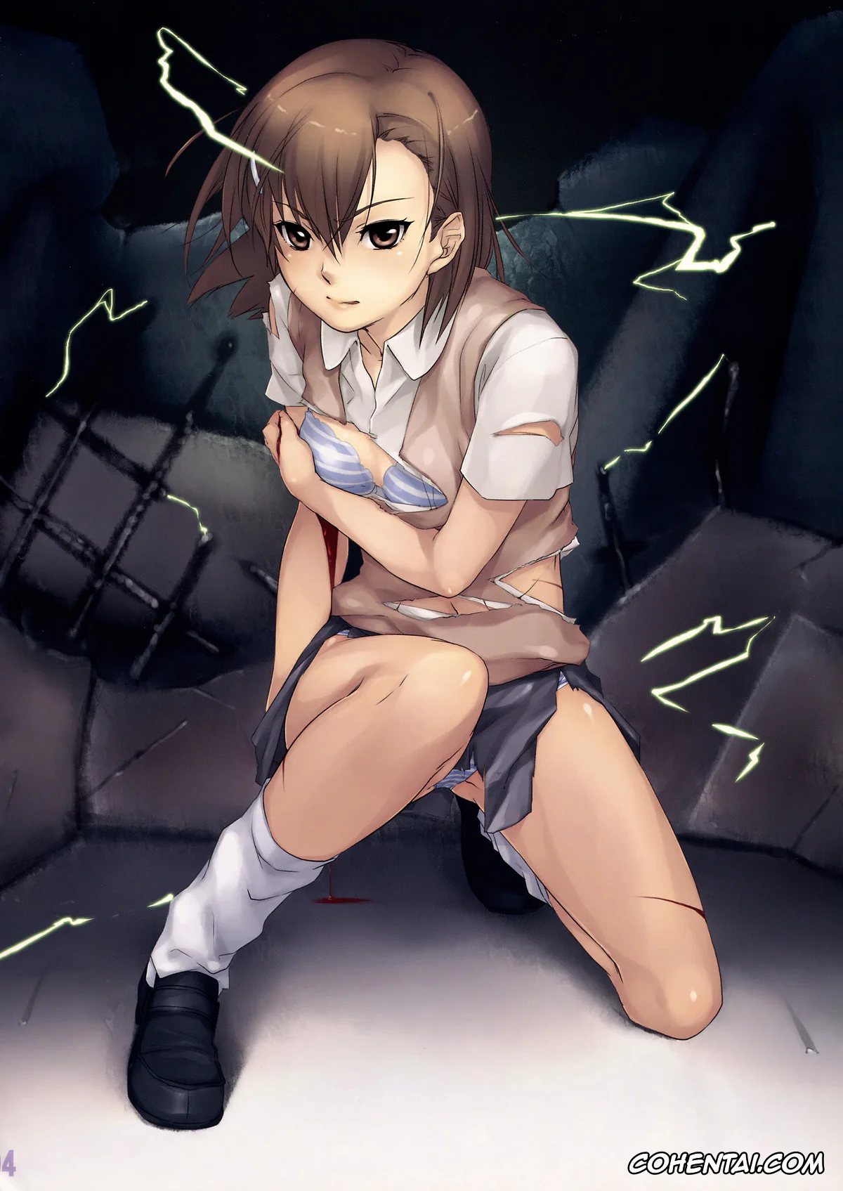 Toaru Project xxx, Mikoto Misaka xxx, Touma Kamijou xxx, EQUIP :V Electric shock (Toaru Majutsu no Index), pagina 4