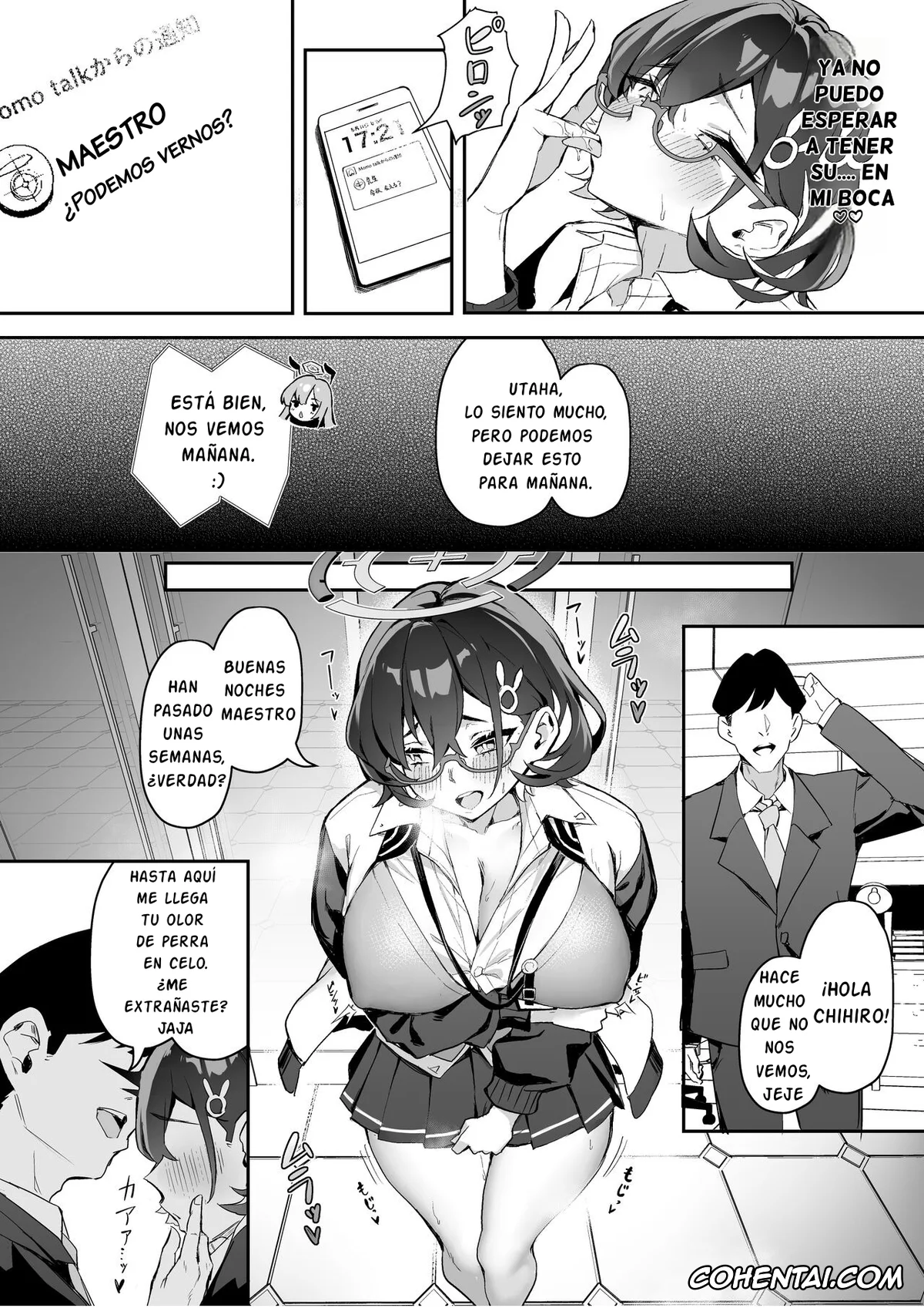 Blue Archive xxx, Chihiro Kagami xxx, Sensei xxx, FUCK THE HACKER. | CULEANDOME A LA HACKER. (Blue Archive), pagina 13