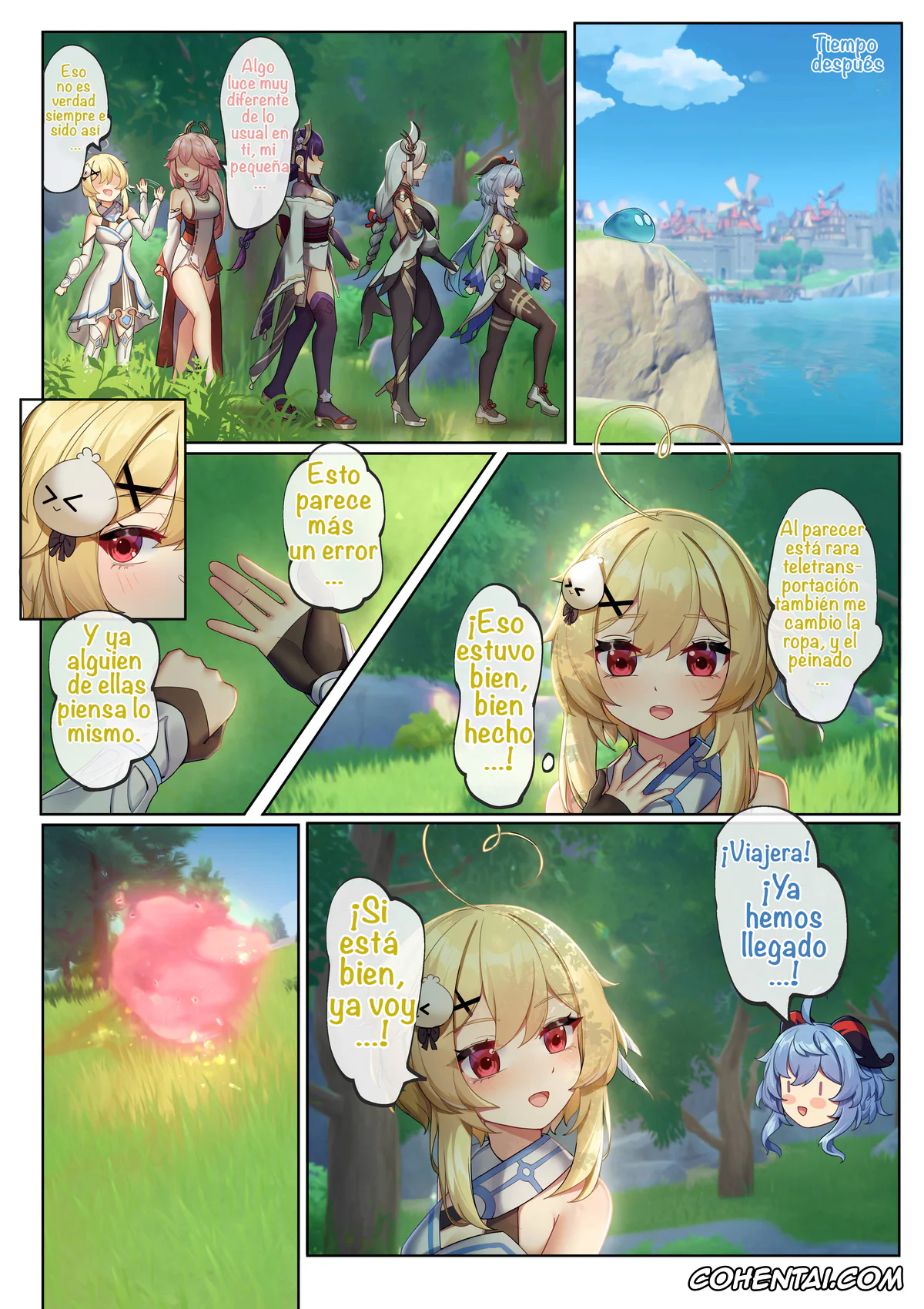 Genshin Impact hentai, Ganyu hentai, Lumine hentai, Shenhe hentai, Yae Miko hentai, Teyvat ni Teni Shitara, Chimyaku Ijou de Minna Les ni Nacchatta (Genshin Impact), pagina 6