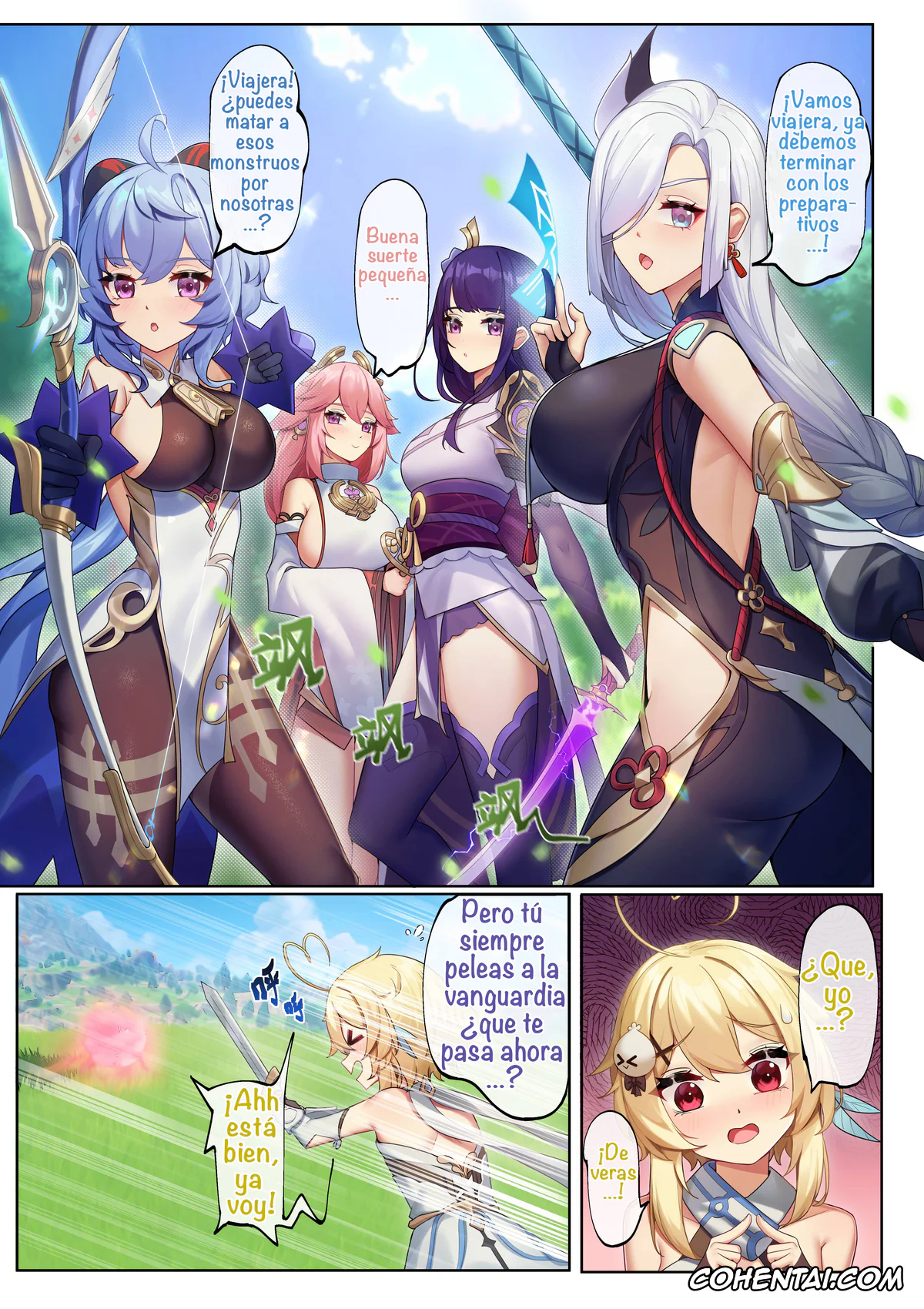 Genshin Impact xxx, Ganyu xxx, Lumine xxx, Shenhe xxx, Yae Miko xxx, Teyvat ni Teni Shitara, Chimyaku Ijou de Minna Les ni Nacchatta (Genshin Impact), pagina 7