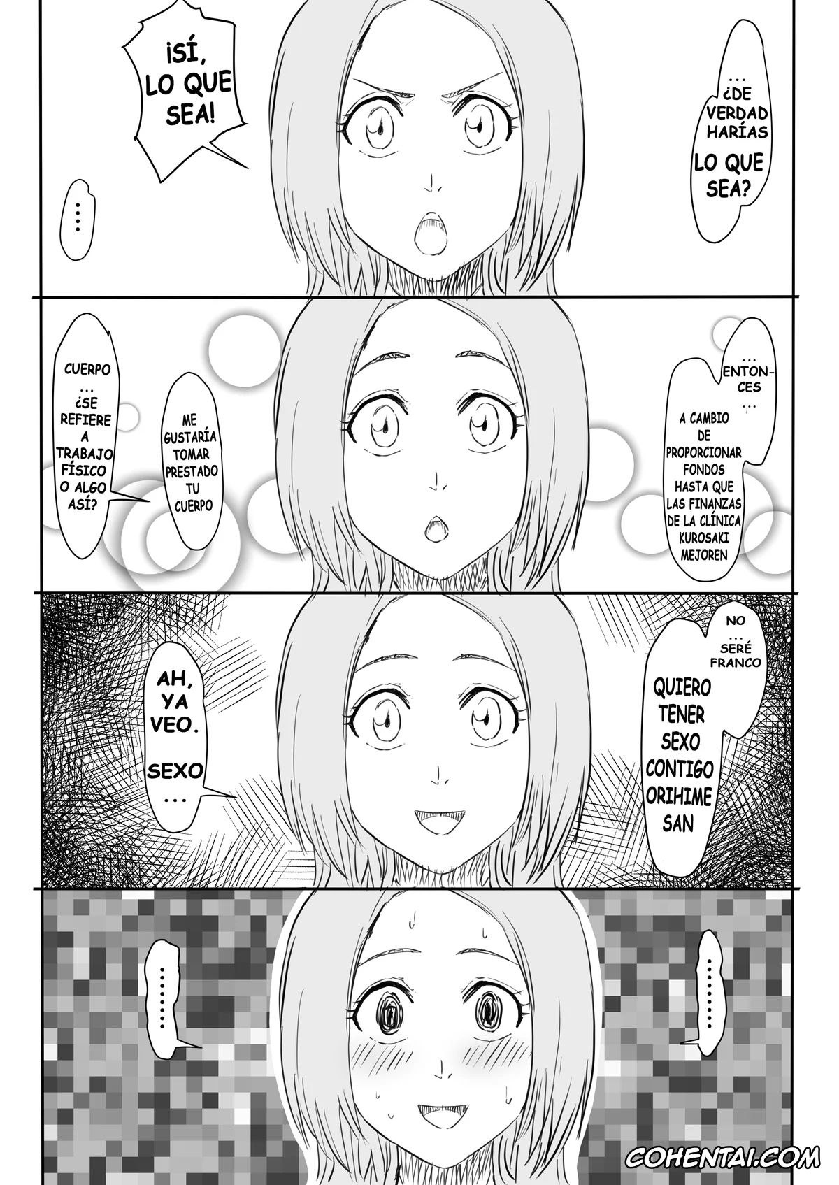 Bleach xxx, Orihime Inoue xxx, Orihime Manga (Bleach), pagina 4