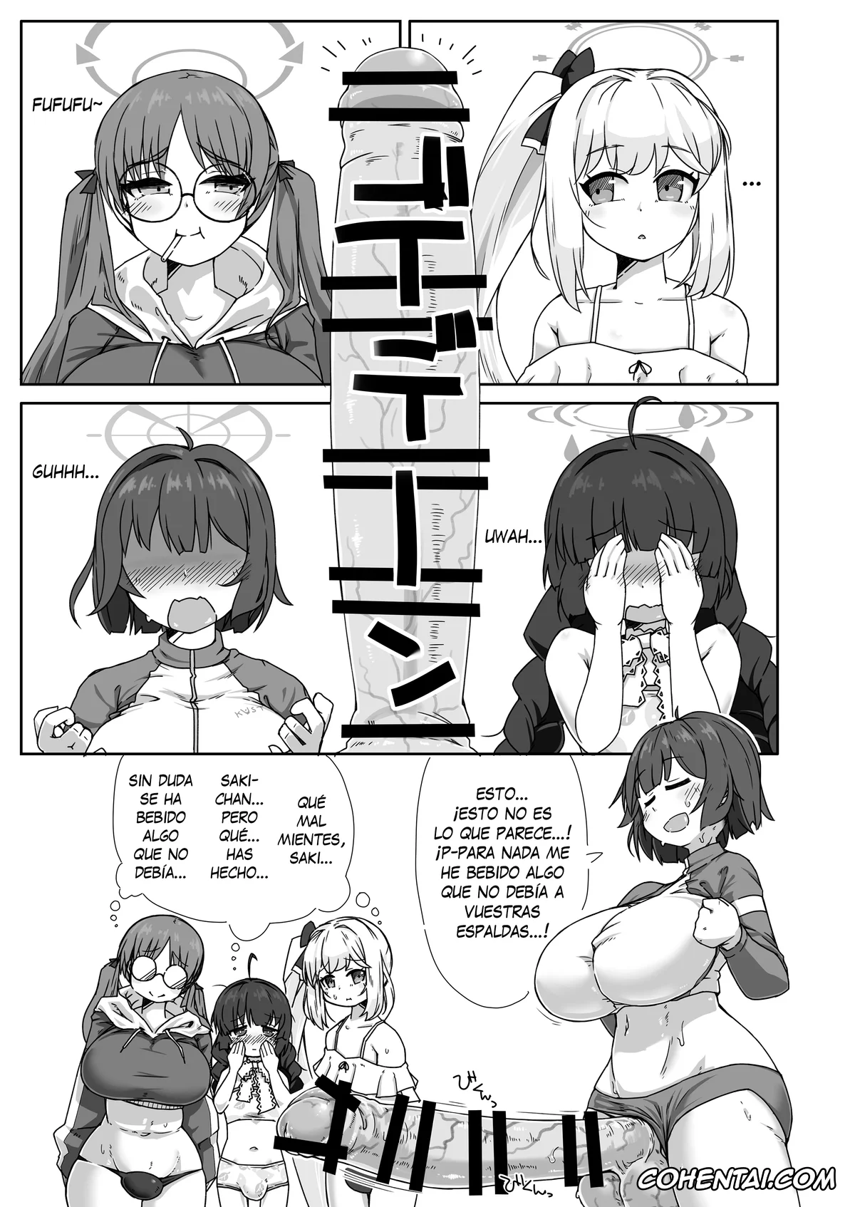 Blue Archive porno, Miyako Tsukiyuki porno, Miyu Kasumizawa porno, Moe Kazekura porno, Saki Sorai porno, RABBIT Shoutai Futanari Katsudou Report (Blue Archive), pagina 2