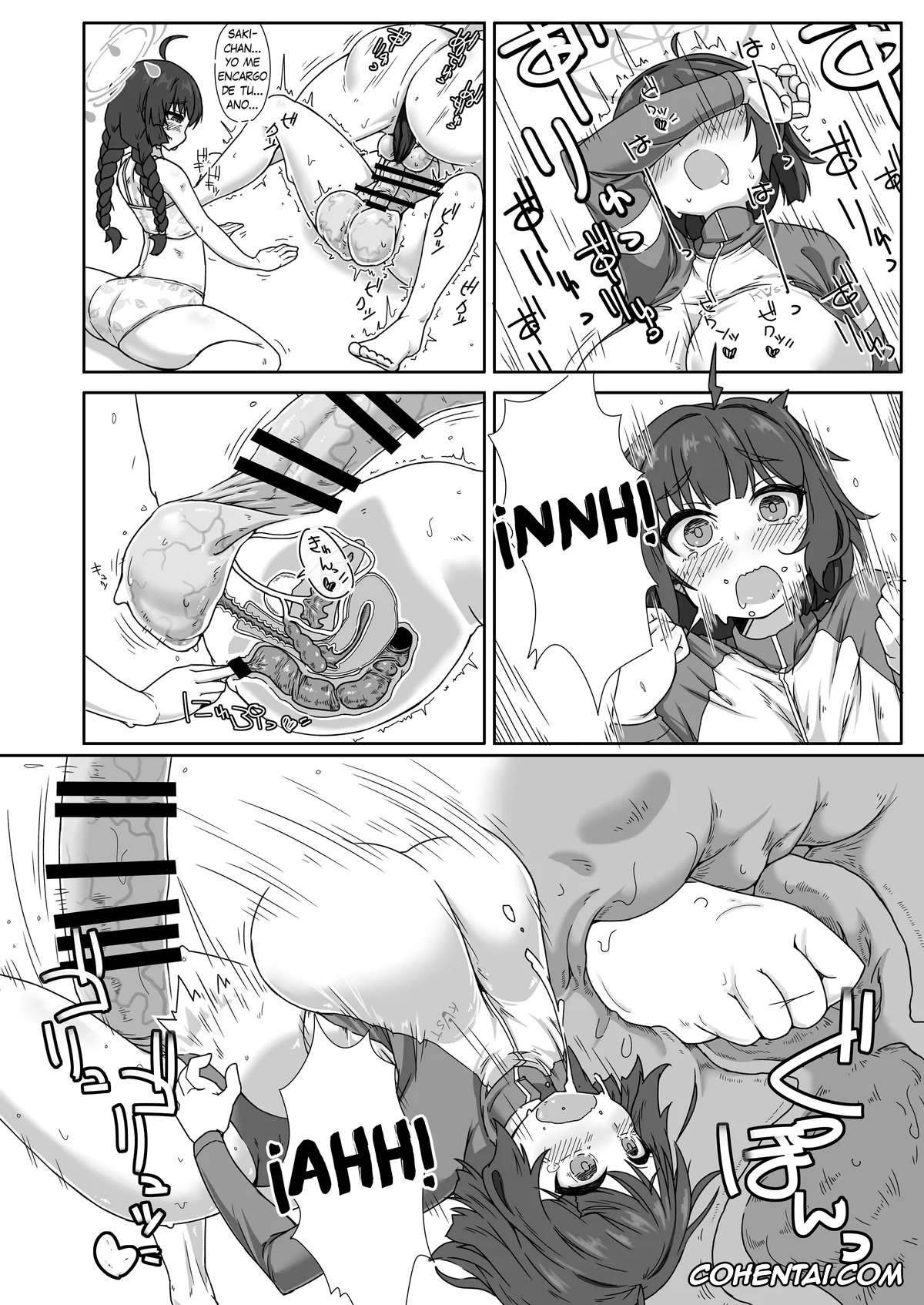 Blue Archive xxx, Miyako Tsukiyuki xxx, Miyu Kasumizawa xxx, Moe Kazekura xxx, Saki Sorai xxx, RABBIT Shoutai Futanari Katsudou Report (Blue Archive), pagina 7