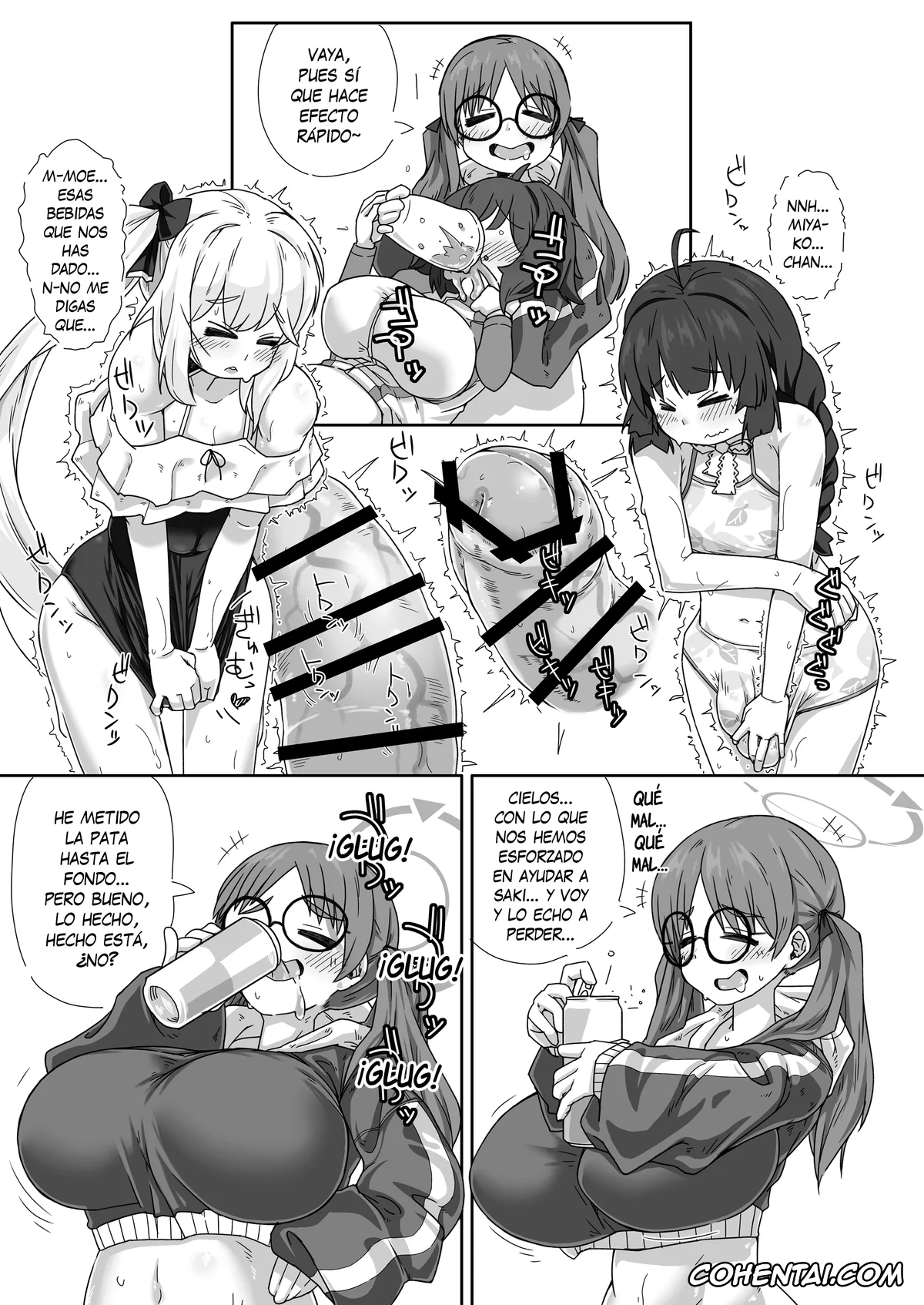 Blue Archive xxx, Miyako Tsukiyuki xxx, Miyu Kasumizawa xxx, Moe Kazekura xxx, Saki Sorai xxx, RABBIT Shoutai Futanari Katsudou Report (Blue Archive), pagina 16