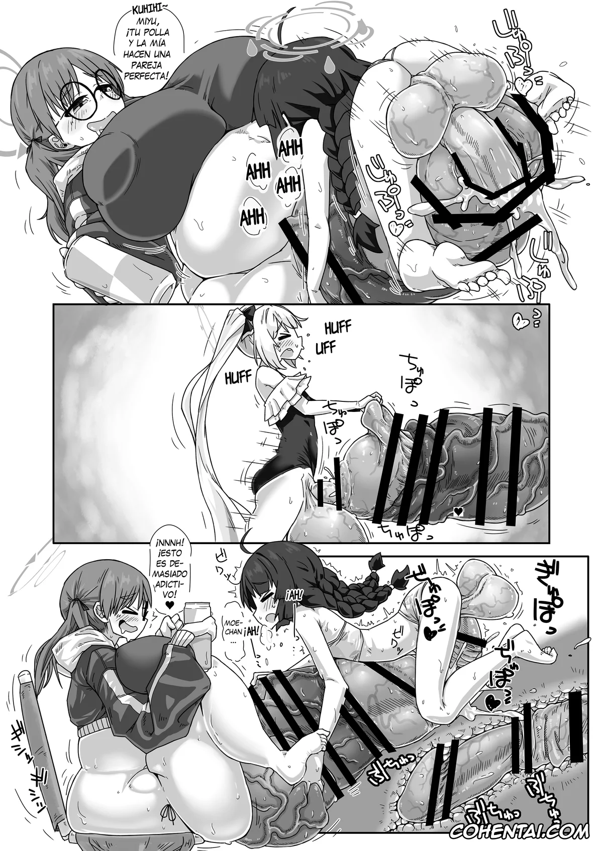 Blue Archive xxx, Miyako Tsukiyuki xxx, Miyu Kasumizawa xxx, Moe Kazekura xxx, Saki Sorai xxx, RABBIT Shoutai Futanari Katsudou Report (Blue Archive), pagina 28
