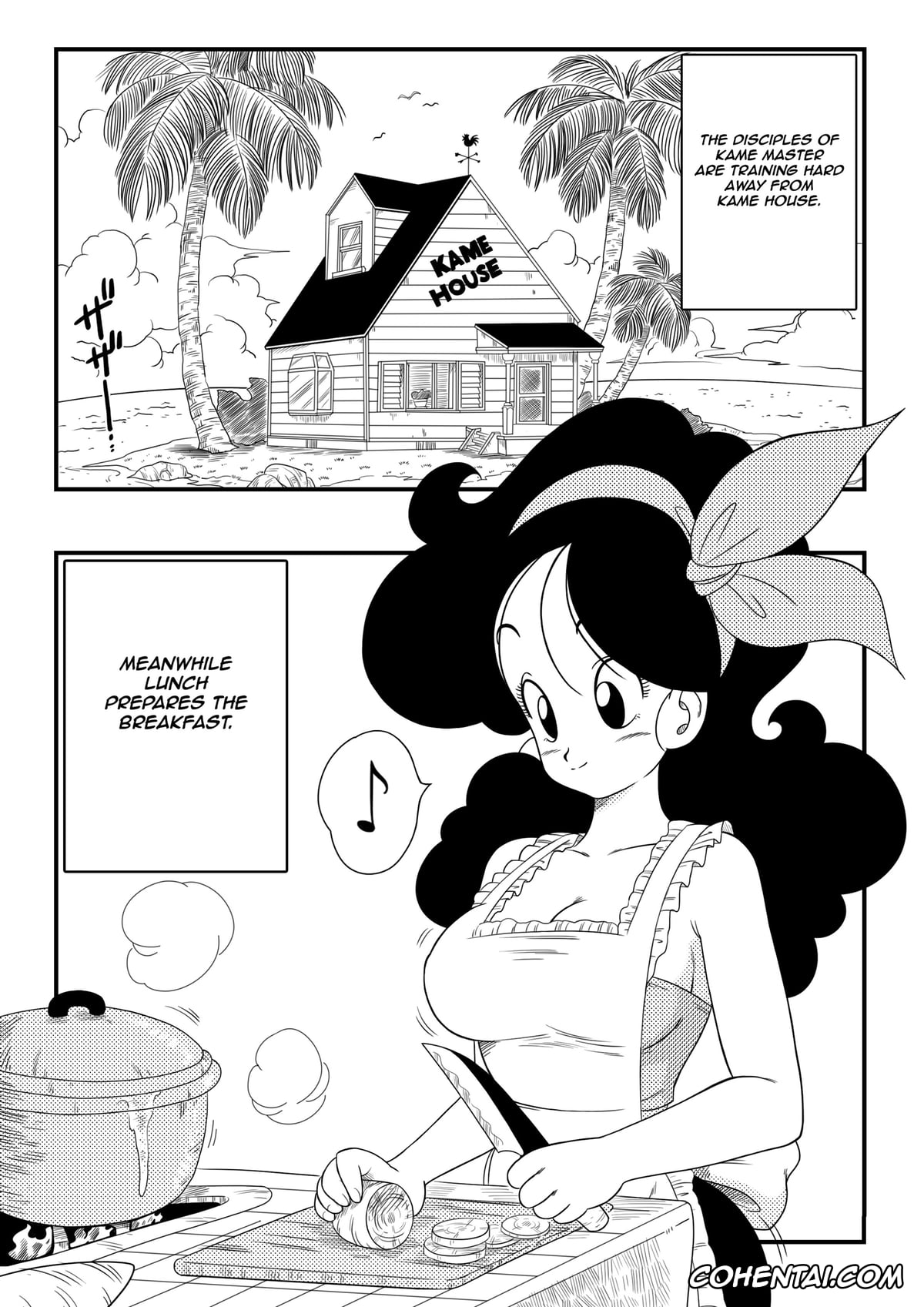 Dragon Ball porno, Lunch porno, Master Roshi porno, Hard na Oshigoto! (Dragon Ball), pagina 2