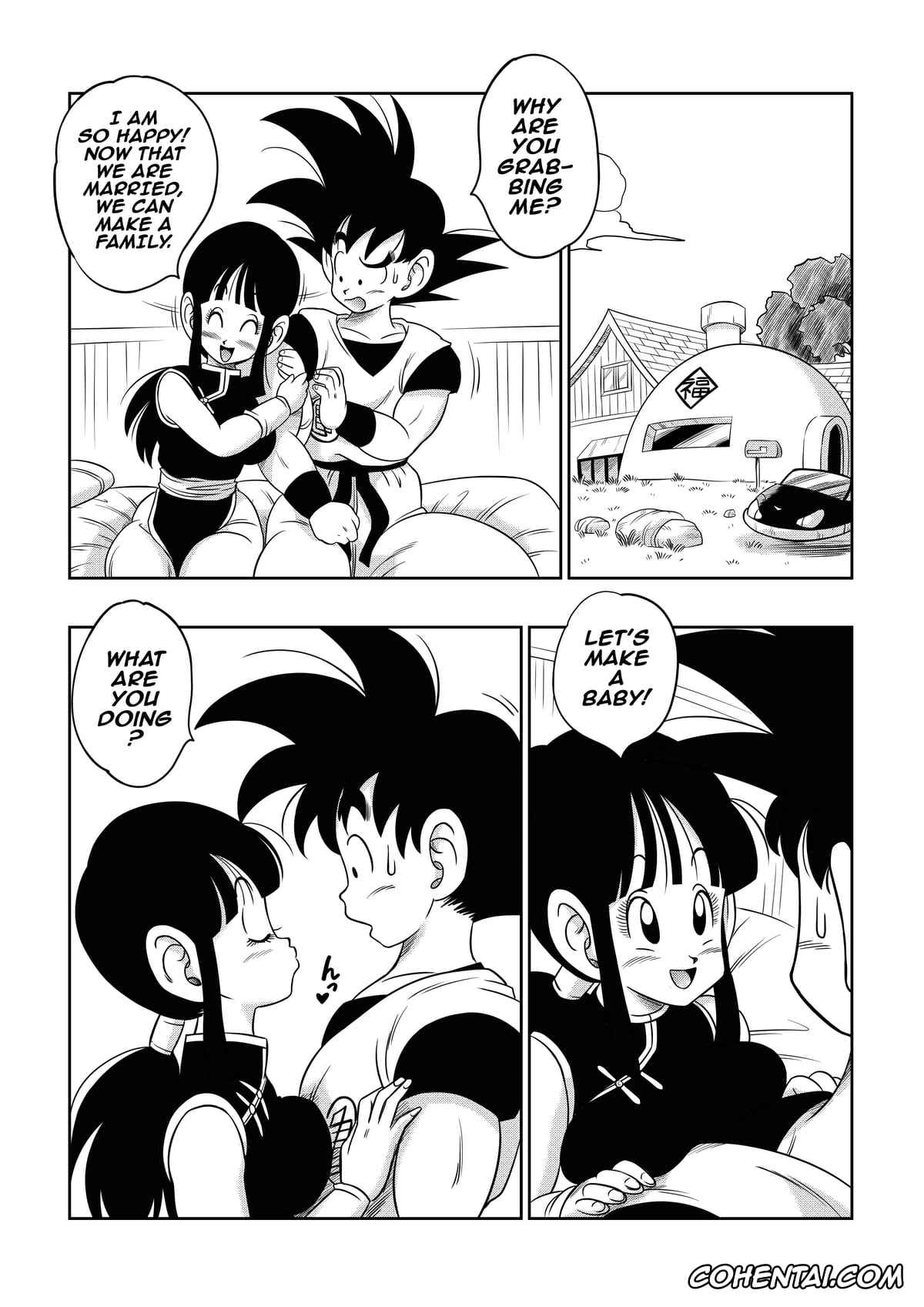 Dragon Ball xxx, Chi Chi xxx, Master Roshi xxx, «An Ancient Tradition» – Young Wife Is Harassed! (Dragon Ball), pagina 4