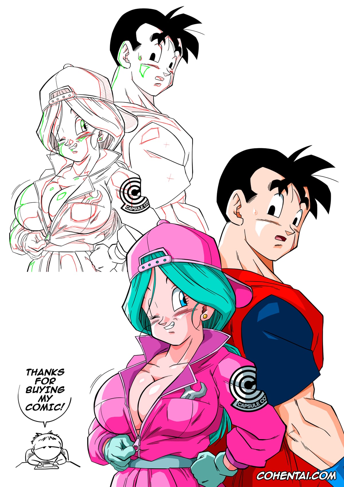 Dragon Ball Z porno, Bulma Briefs porno, Son Gohan porno, Trunks Briefs porno, Lots of Sex in the Future! Bulma and Gohan (Dragon Ball Z), pagina 17