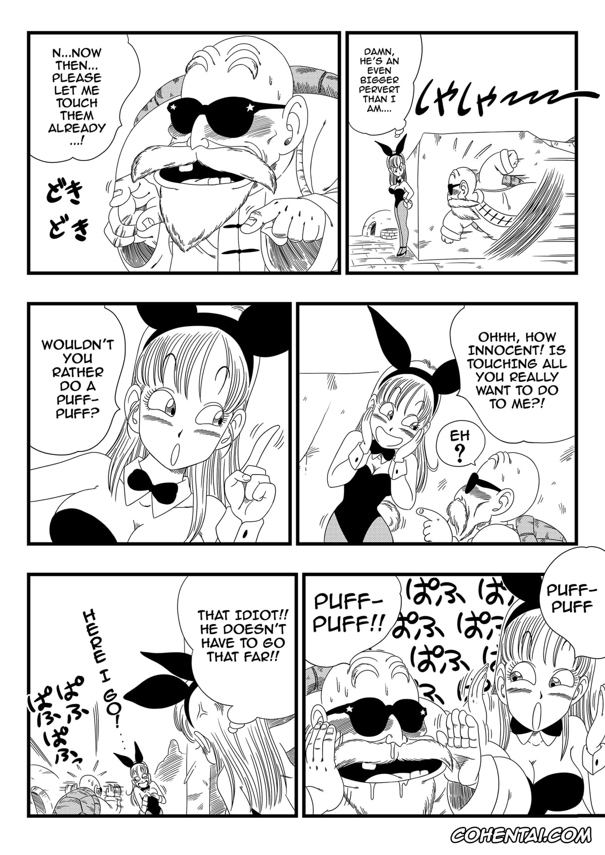 Dragon Ball xxx, Bulma Briefs xxx, Master Roshi xxx, Oolong xxx, Bunny Girl Transformation (Dragon Ball), pagina 7