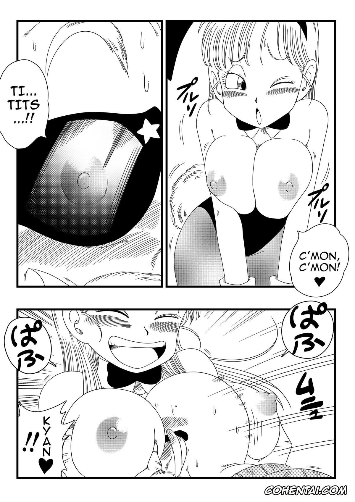 Dragon Ball hentai, Bulma Briefs hentai, Master Roshi hentai, Oolong hentai, Bunny Girl Transformation (Dragon Ball), pagina 9