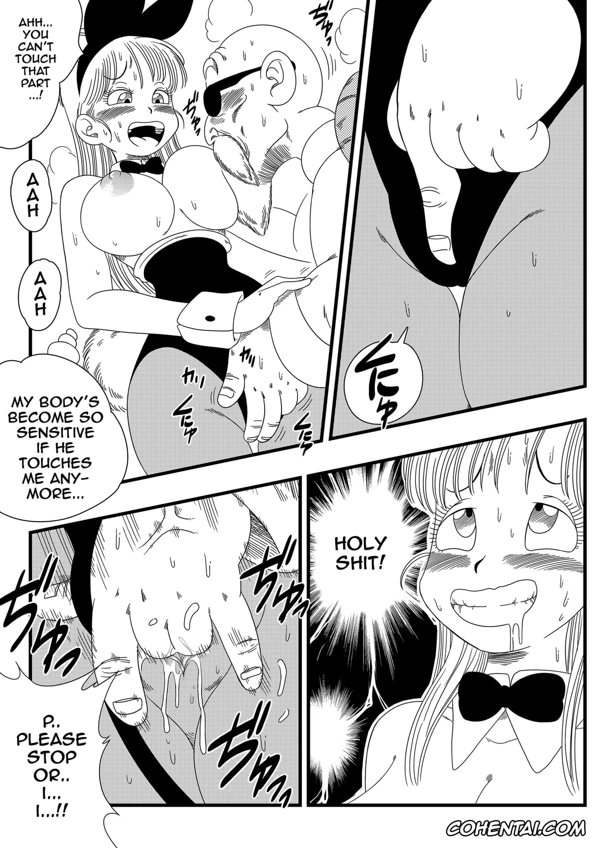 Dragon Ball porno, Bulma Briefs porno, Master Roshi porno, Oolong porno, Bunny Girl Transformation (Dragon Ball), pagina 11