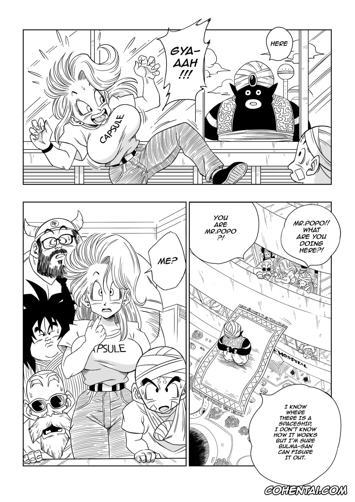 Dragon Ball Z hentai, Bulma Briefs hentai, Mr. Popo hentai, Bulma Meets Mr. Popo (Dragon Ball Z), pagina 3