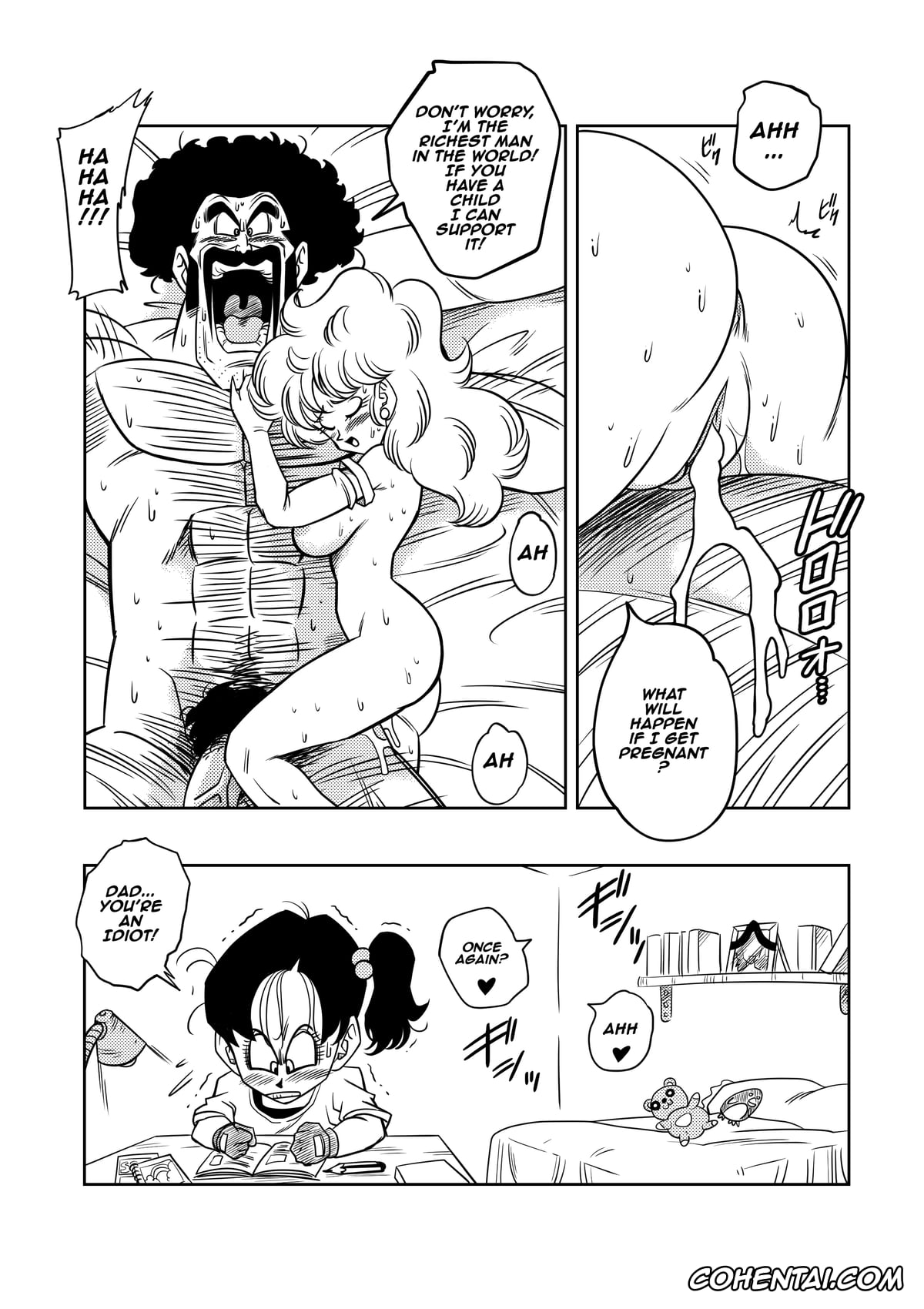 Dragon Ball Z hentai, Mister Satan hentai, Piiza hentai, Mr. Satan’s Secret Training (Dragon Ball Z), pagina 18
