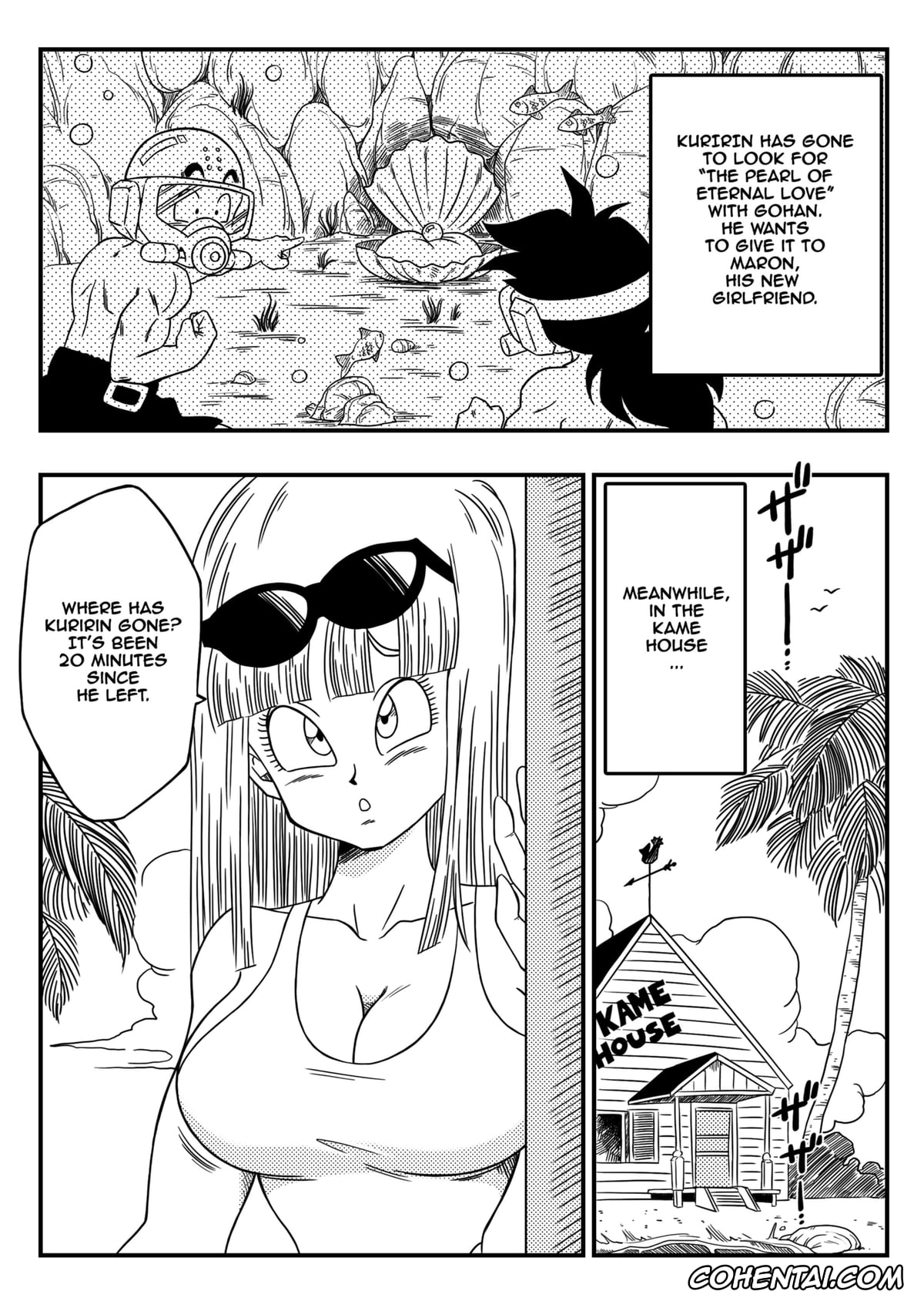 Dragon Ball Z hentai, Maron hentai, Yamcha hentai, Bitch Girlfriend (Dragon Ball Z), pagina 3