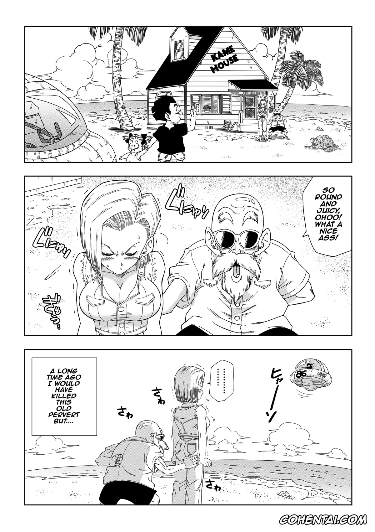 Dragon Ball Z porno, Android 18 porno, Master Roshi porno, Android 18 vs. Master Roshi (Dragon Ball Z), pagina 2