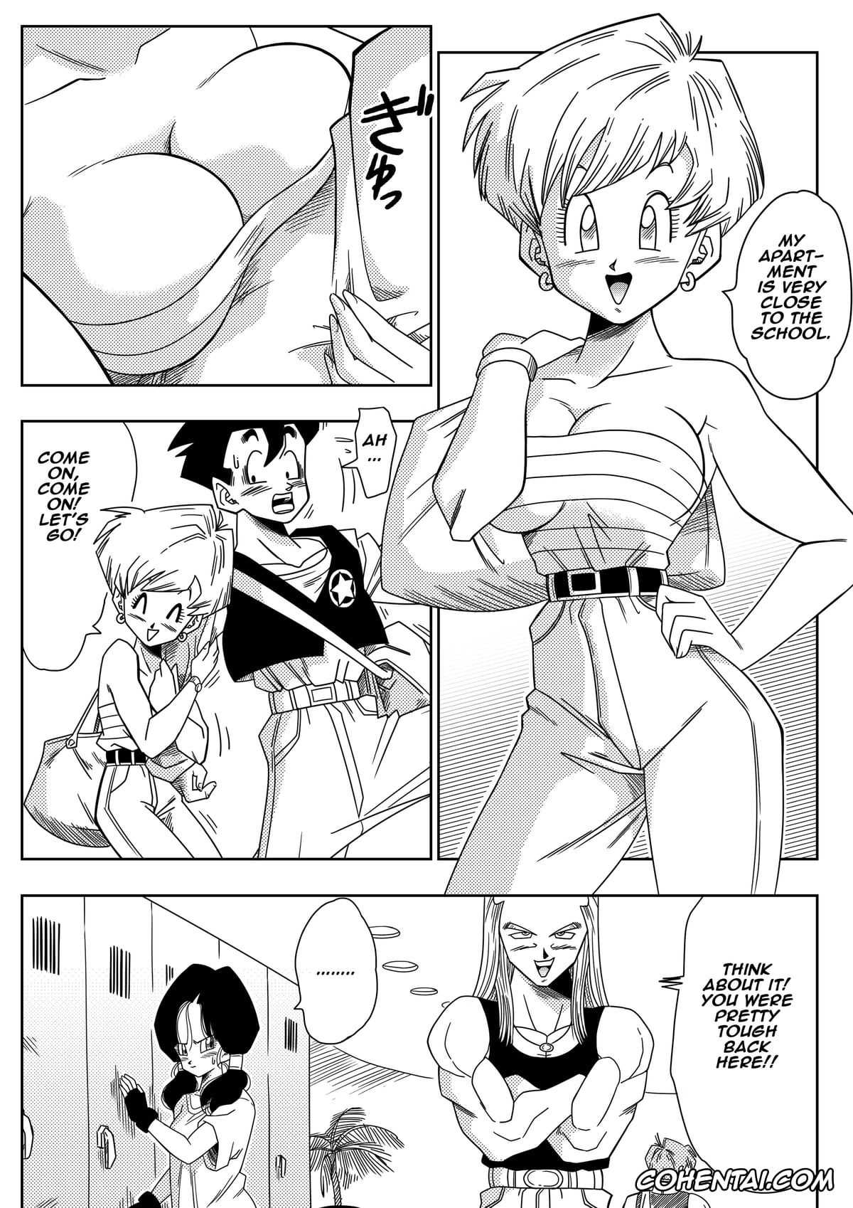 Dragon Ball Z xxx, Erasa xxx, Son Gohan xxx, Videl xxx, LOVE TRIANGLE Z Part 1 (Dragon Ball Z), pagina 4