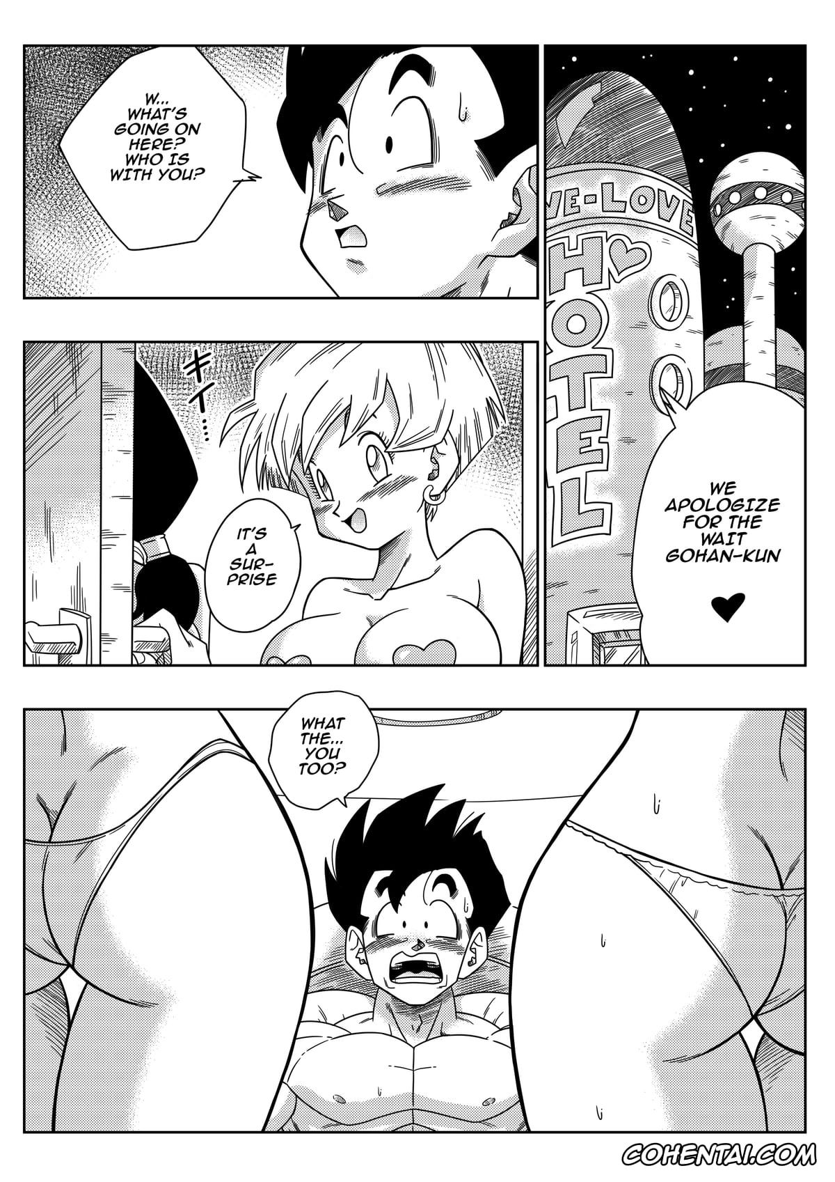 Dragon Ball Z xxx, Erasa xxx, Son Gohan xxx, Videl xxx, LOVE TRIANGLE Z Part 2 (Dragon Ball Z), pagina 4