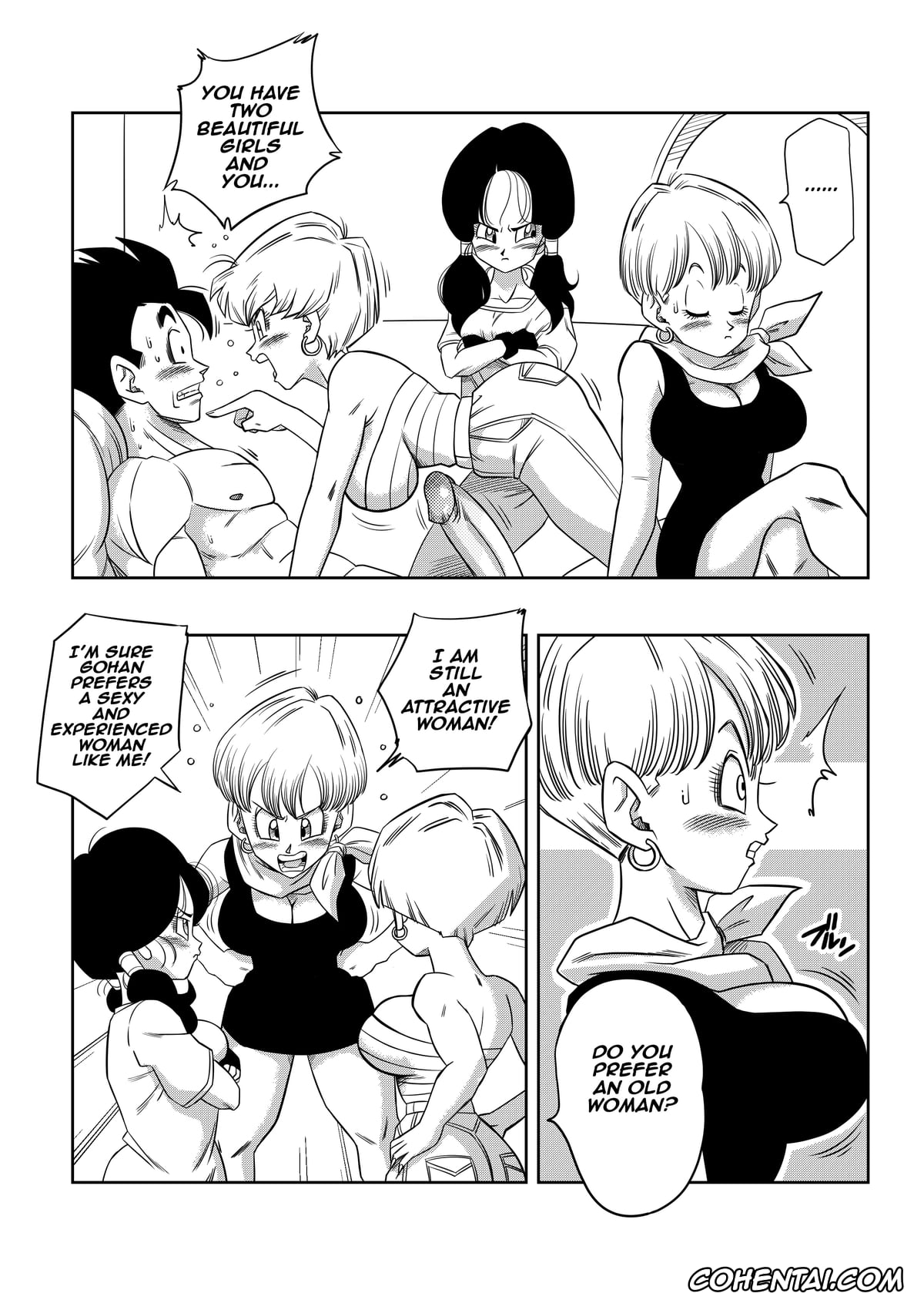 Dragon Ball Z hentai, Bulma Briefs hentai, Erasa hentai, Son Gohan hentai, Videl hentai, LOVE TRIANGLE Z Part 4 (Dragon Ball Z), pagina 9