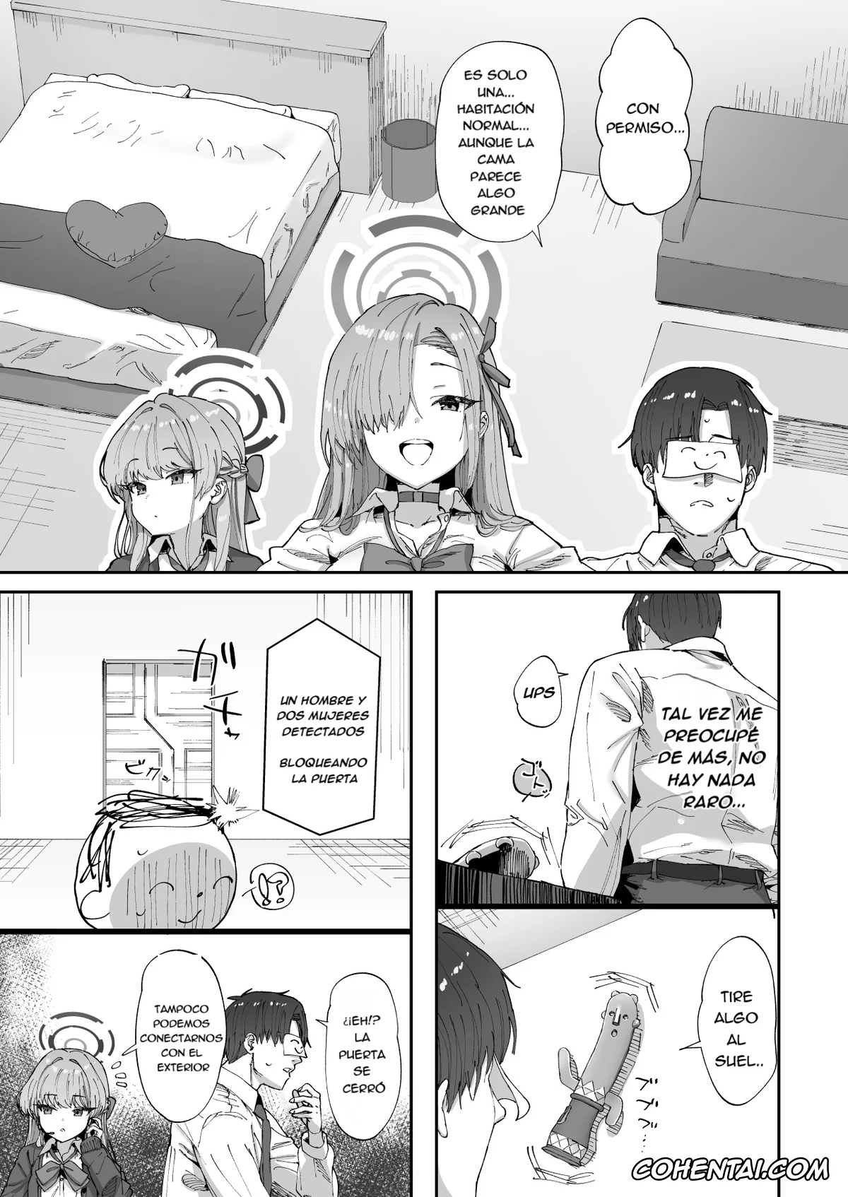 Blue Archive xxx, Asuna Ichinose xxx, Sensei xxx, Toki Asuma xxx, Asuna to Toki to Sex Shinai to Derarenai Heya (Blue Archive), pagina 4