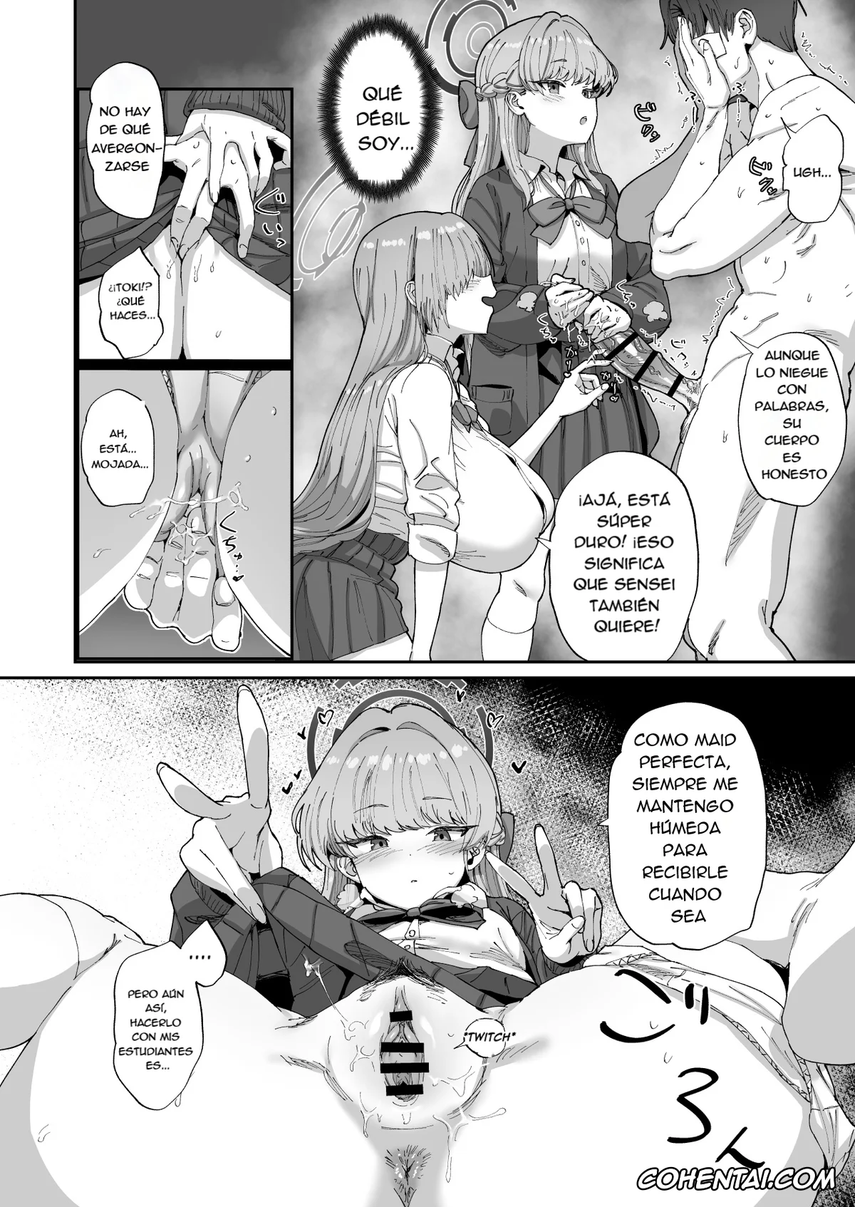 Blue Archive xxx, Asuna Ichinose xxx, Sensei xxx, Toki Asuma xxx, Asuna to Toki to Sex Shinai to Derarenai Heya (Blue Archive), pagina 7