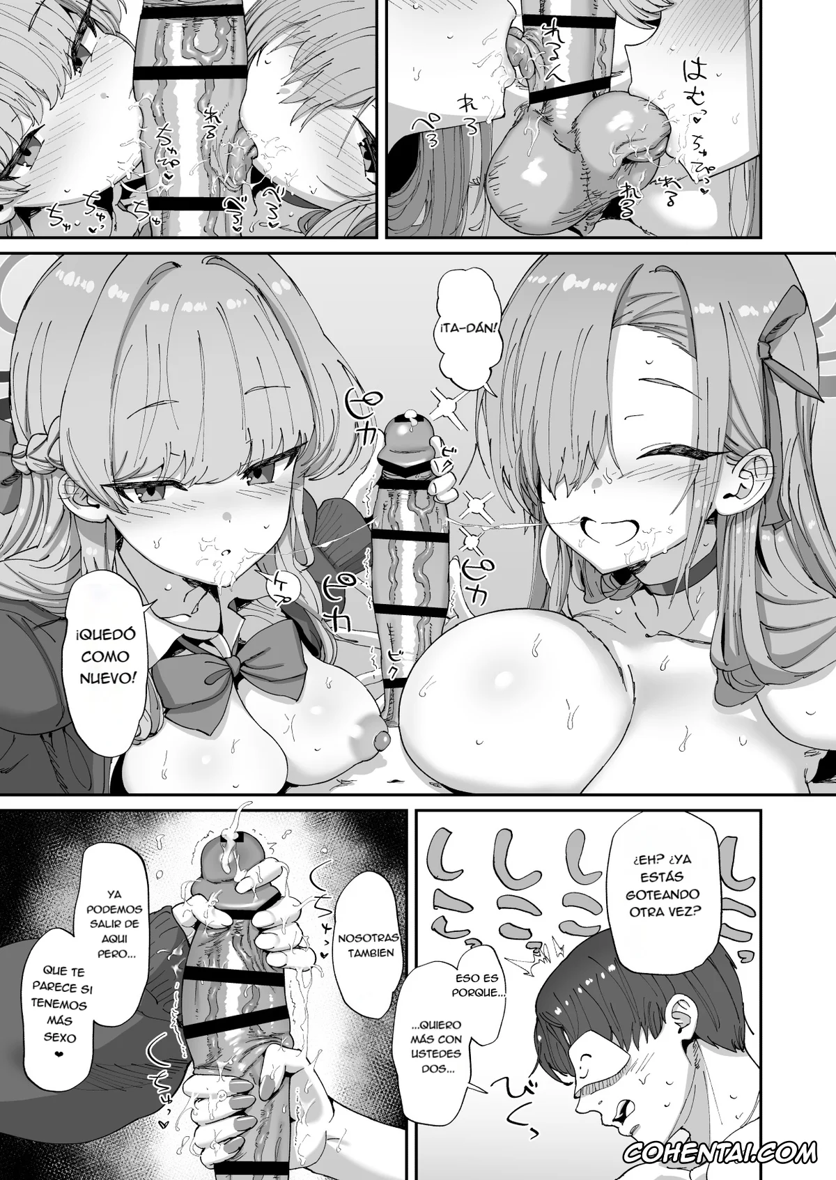Blue Archive hentai, Asuna Ichinose hentai, Sensei hentai, Toki Asuma hentai, Asuna to Toki to Sex Shinai to Derarenai Heya (Blue Archive), pagina 24