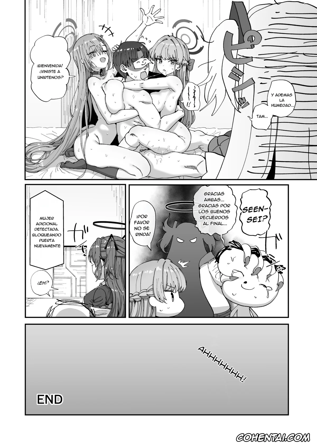 Blue Archive xxx, Asuna Ichinose xxx, Sensei xxx, Toki Asuma xxx, Asuna to Toki to Sex Shinai to Derarenai Heya (Blue Archive), pagina 31