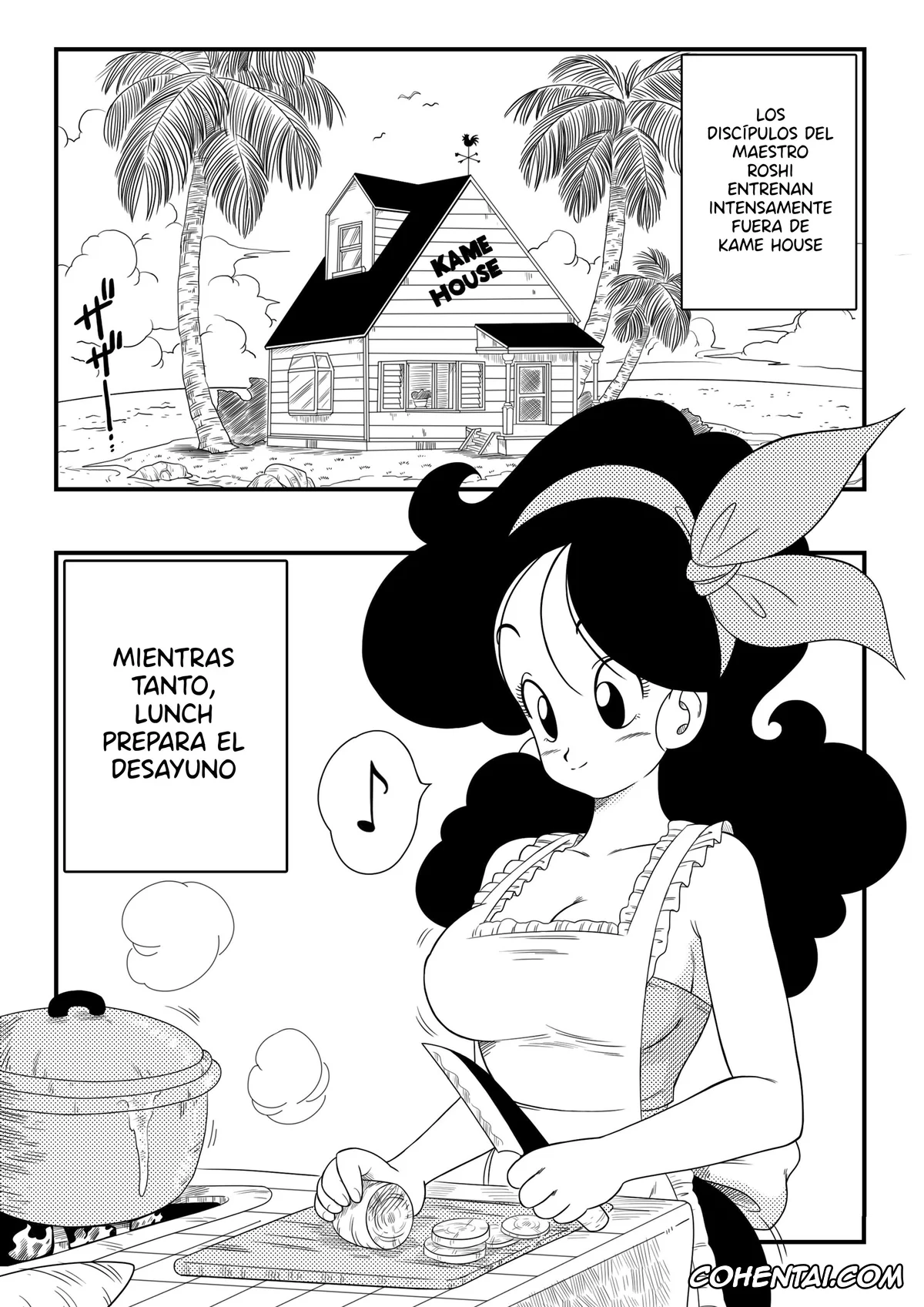 Dragon Ball porno, Lunch porno, Master Roshi porno, Hard na Oshigoto! (Dragon Ball), pagina 2