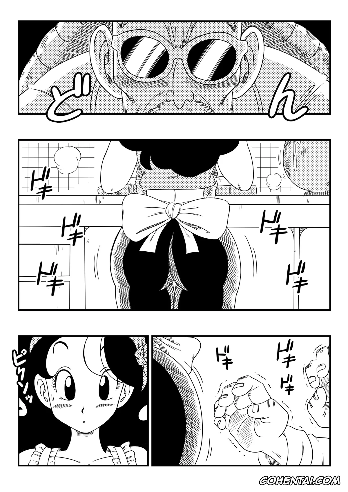 Dragon Ball hentai, Lunch hentai, Master Roshi hentai, Hard na Oshigoto! (Dragon Ball), pagina 3