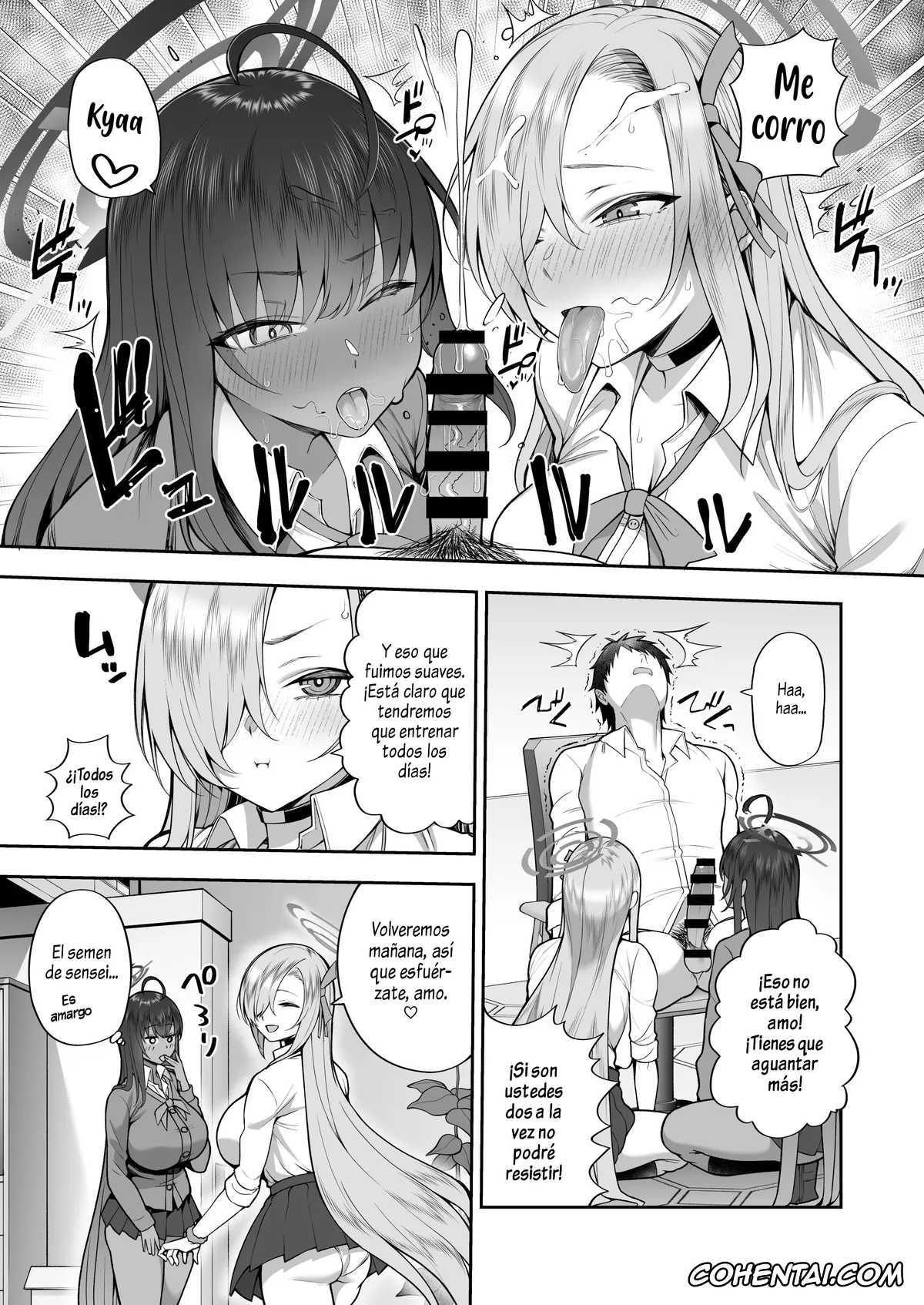 Blue Archive hentai, Asuna Ichinose hentai, Karin Kakudate hentai, Sensei hentai, Yowami to Musuko o Nigirareta! (Blue Archive), pagina 6
