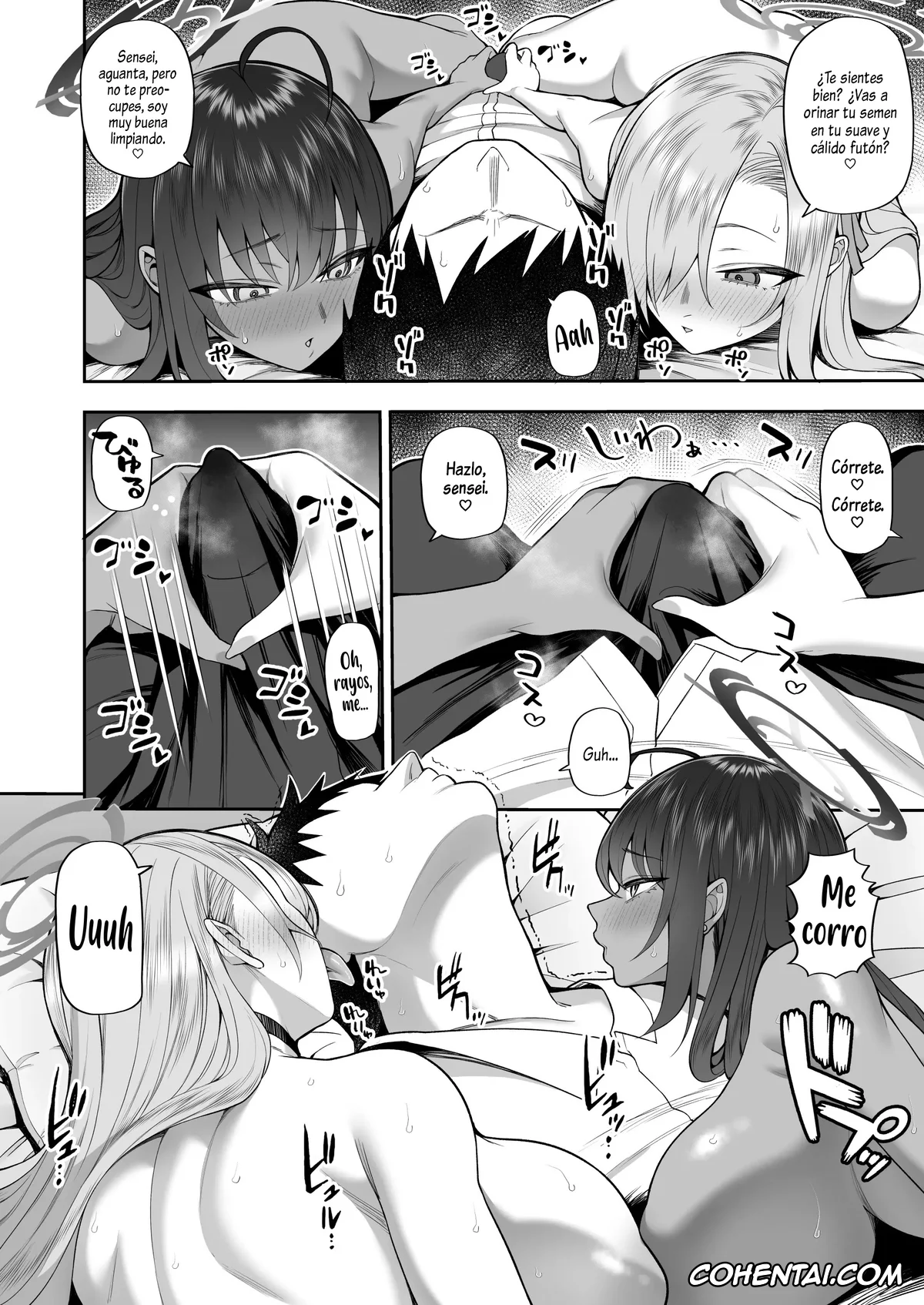 Blue Archive hentai, Asuna Ichinose hentai, Karin Kakudate hentai, Sensei hentai, Yowami to Musuko o Nigirareta! (Blue Archive), pagina 9