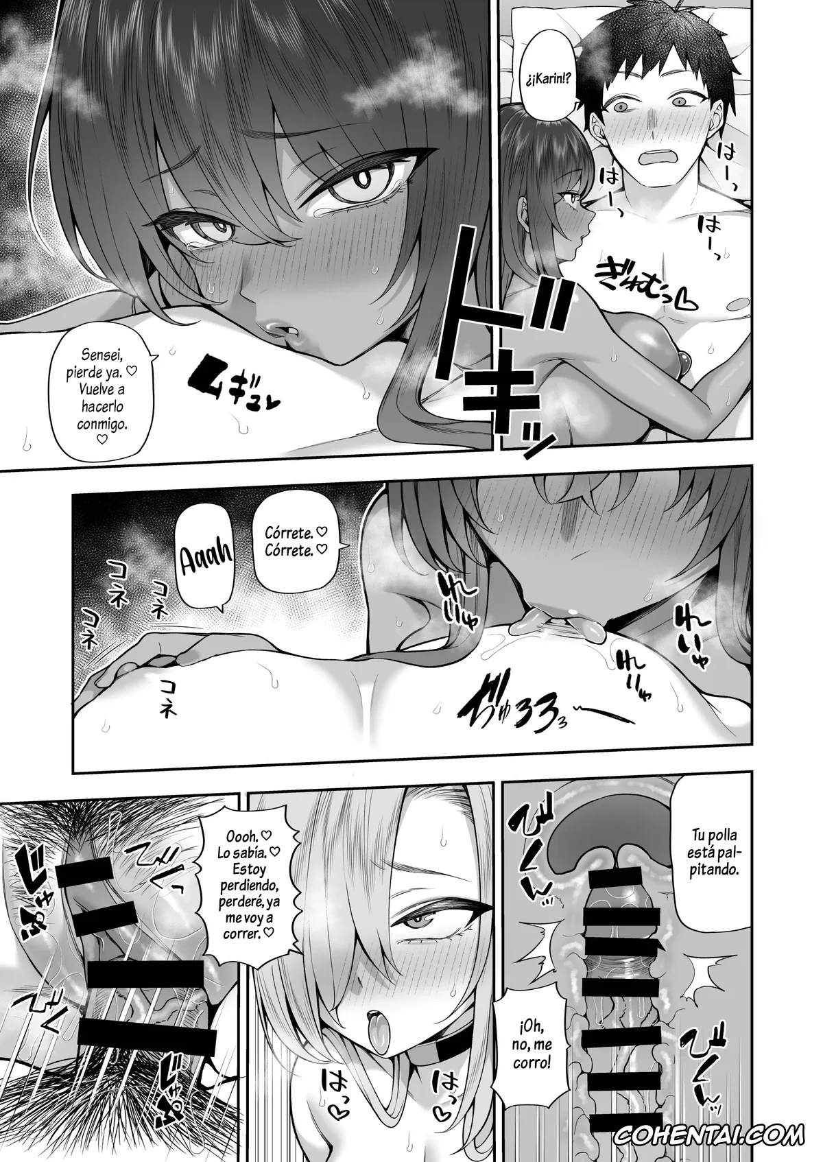 Blue Archive xxx, Asuna Ichinose xxx, Karin Kakudate xxx, Sensei xxx, Yowami to Musuko o Nigirareta! (Blue Archive), pagina 28