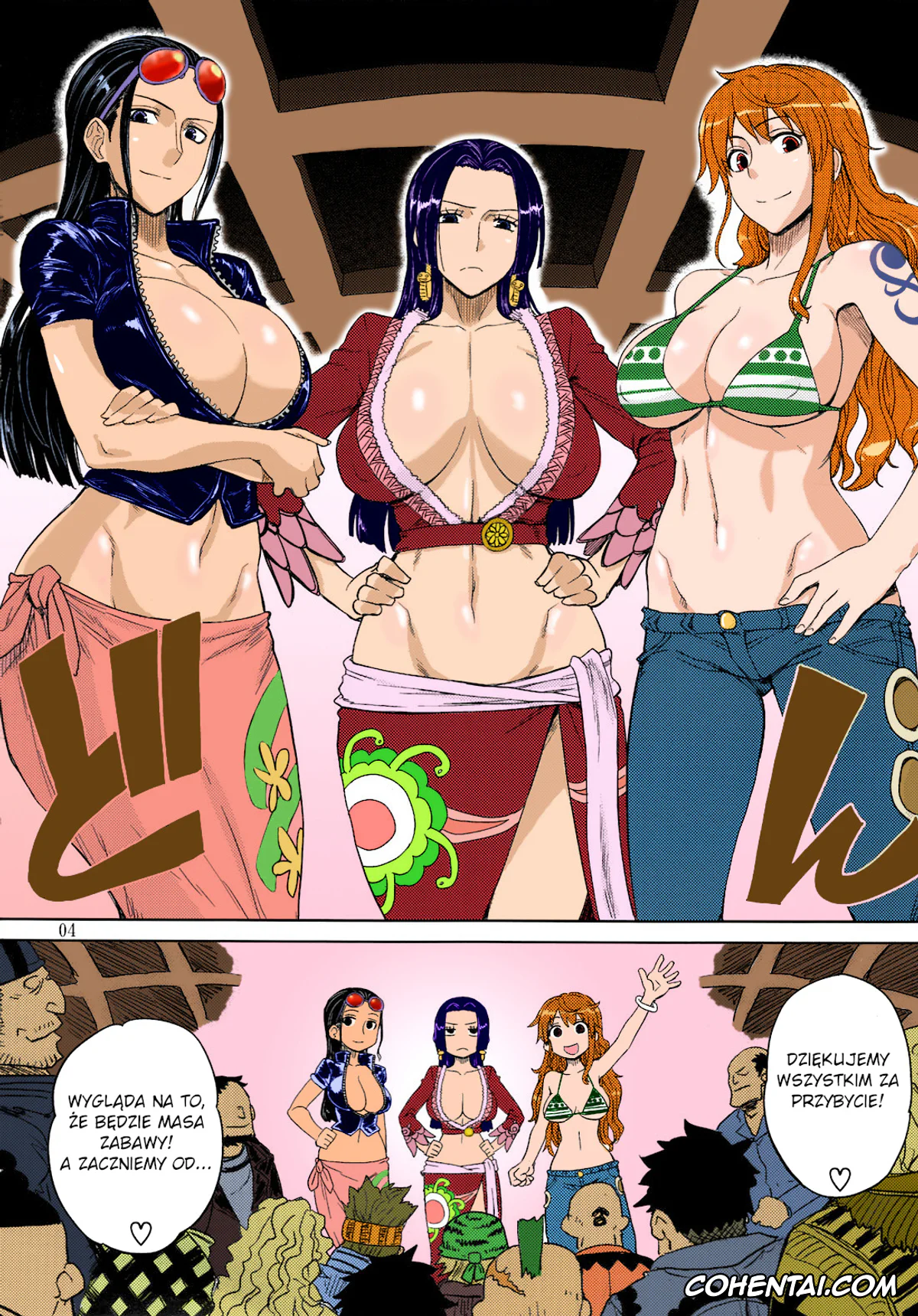 One Piece hentai, Boa Hancock hentai, Nami hentai, Nico Robin hentai, MEROMERO GIRLS NEW WORLD (One Piece), pagina 3