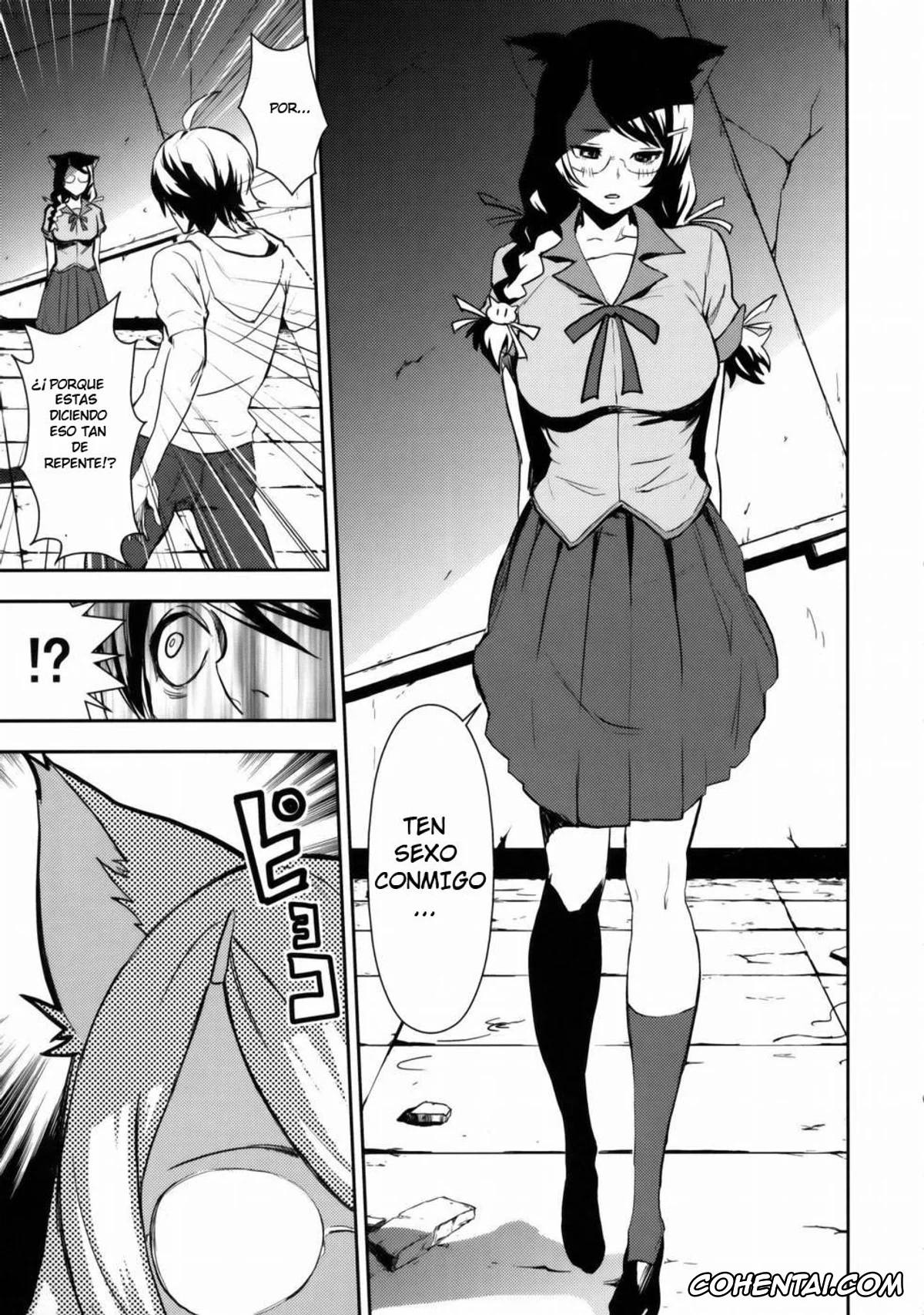 Bakemonogatari xxx, Koyomi Araragi xxx, Tsubasa Hanekawa xxx, Black & White (Bakemonogatari), pagina 4