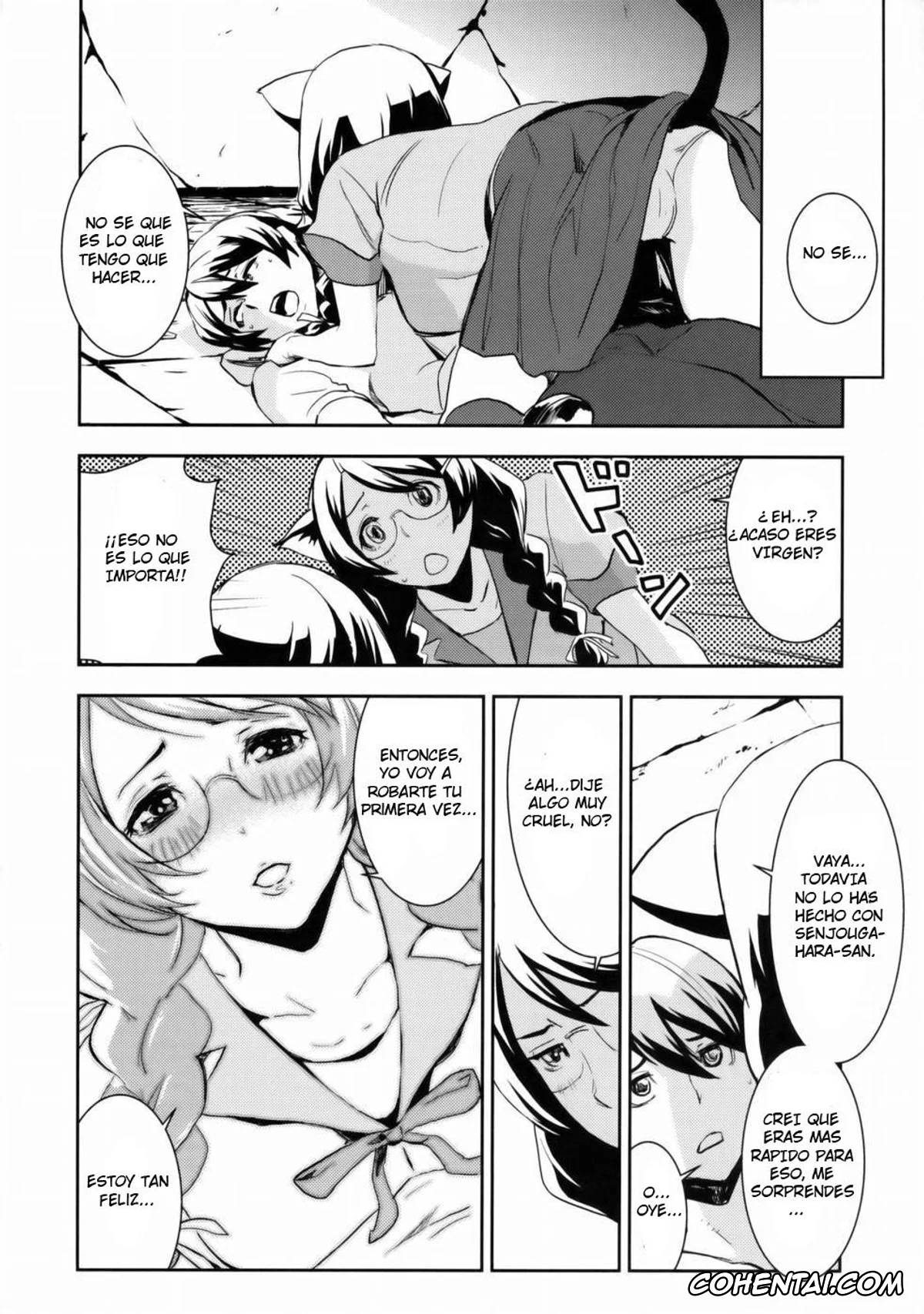 Bakemonogatari xxx, Koyomi Araragi xxx, Tsubasa Hanekawa xxx, Black & White (Bakemonogatari), pagina 7