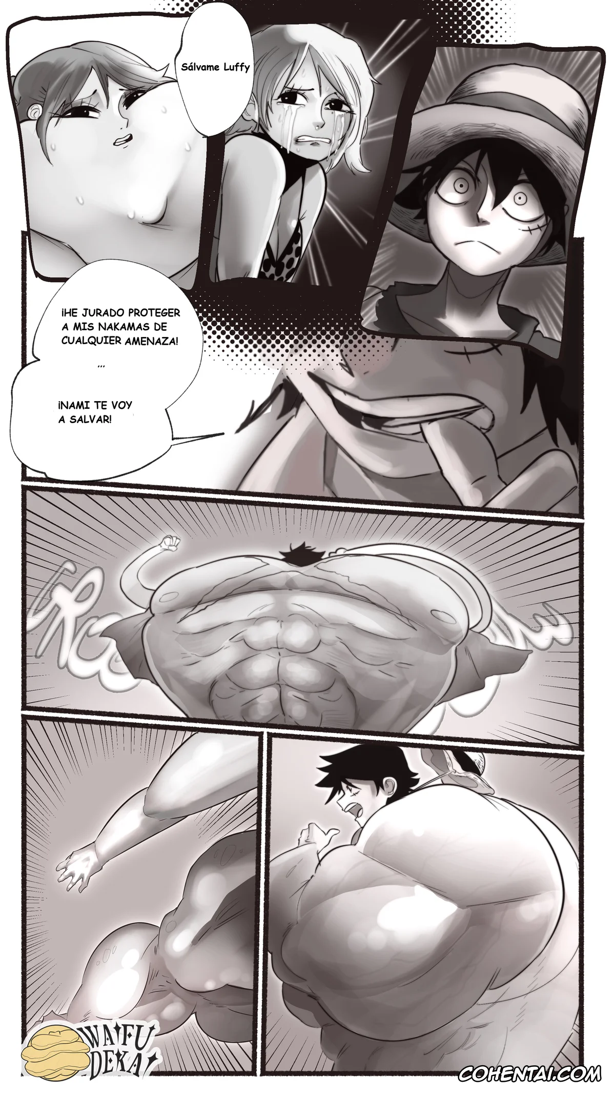 One Piece porno, Monkey D. Luffy porno, NAMI Y LA FRUTA FAT-FAT (One Piece), pagina 5
